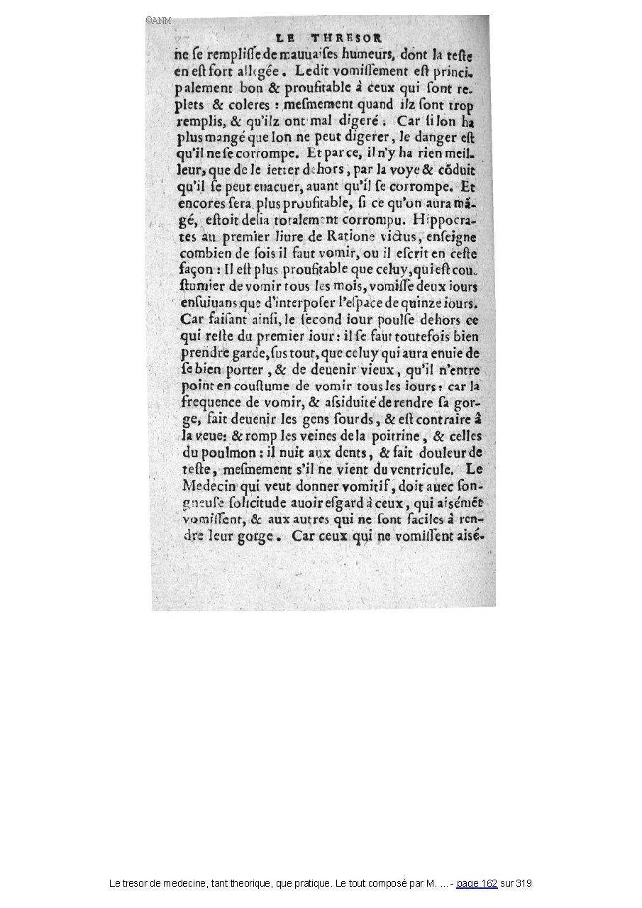 1560 - Pierre et Jan Moine - Trésor de médecine - Université Paris Cité