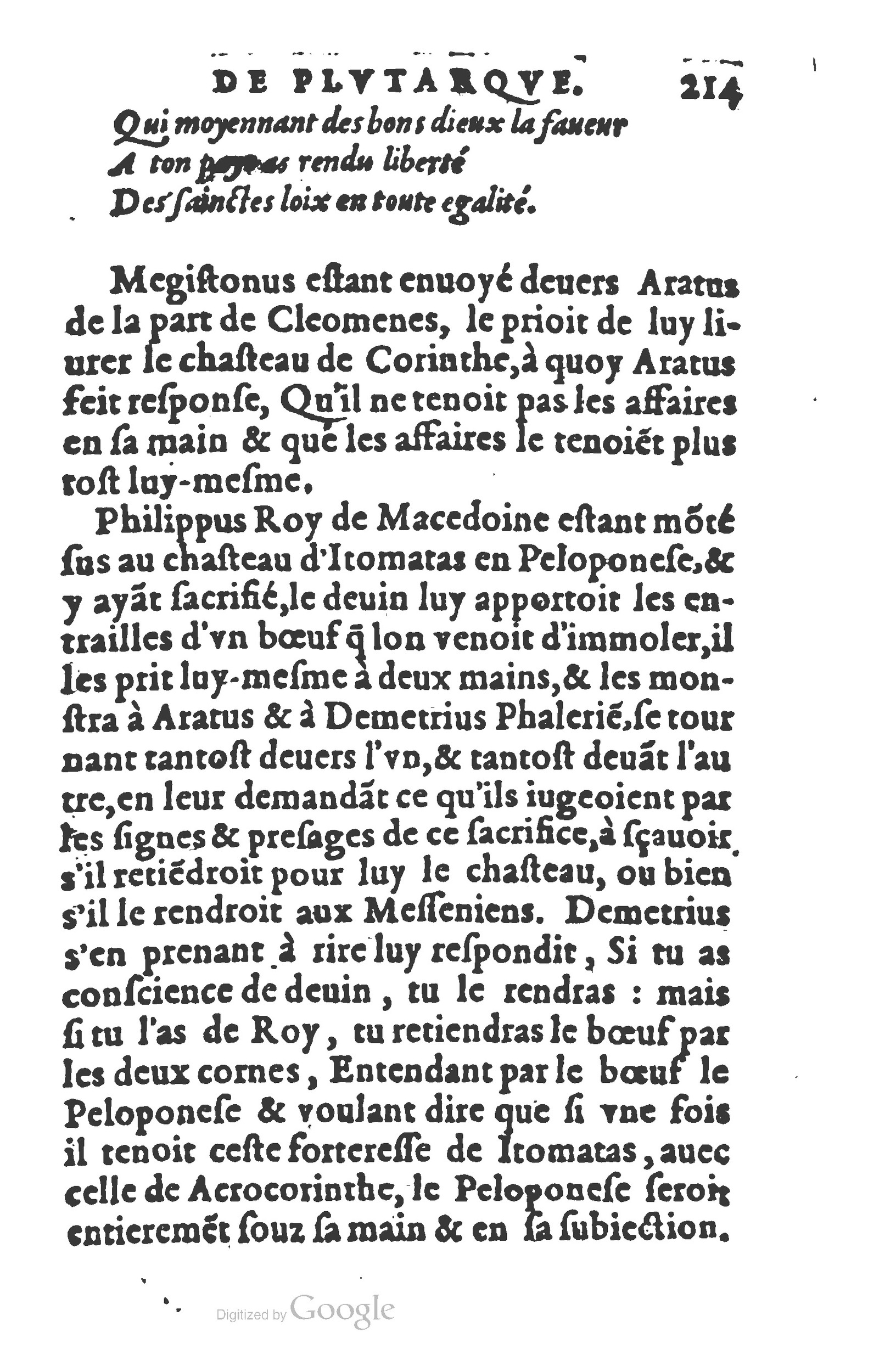 1577 - Claude Micard - Trésor des vies de Plutarque - BSB Munich 1577 - Claude Micard - Trésor des vies de Plutarque - BSB Munich