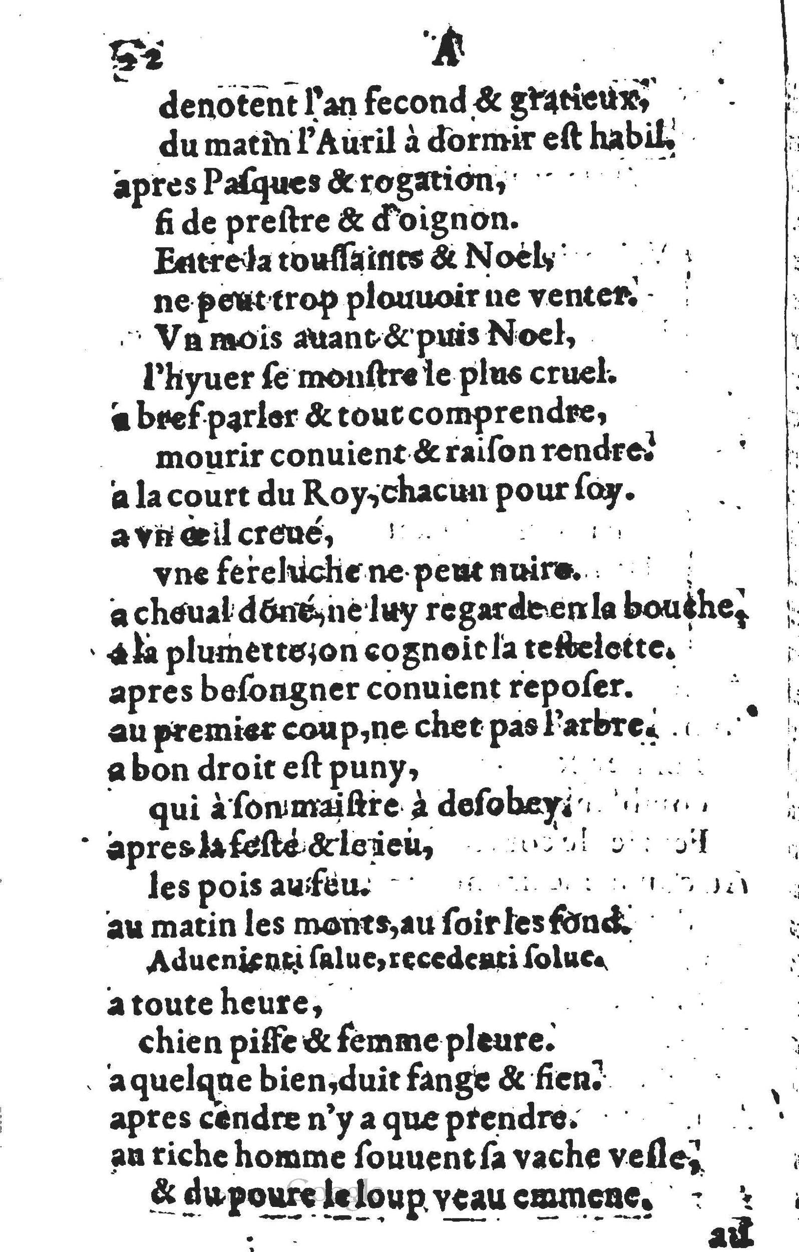 1578 - Nicolas Lescuyer - Trésor des sentences dorées - UGent