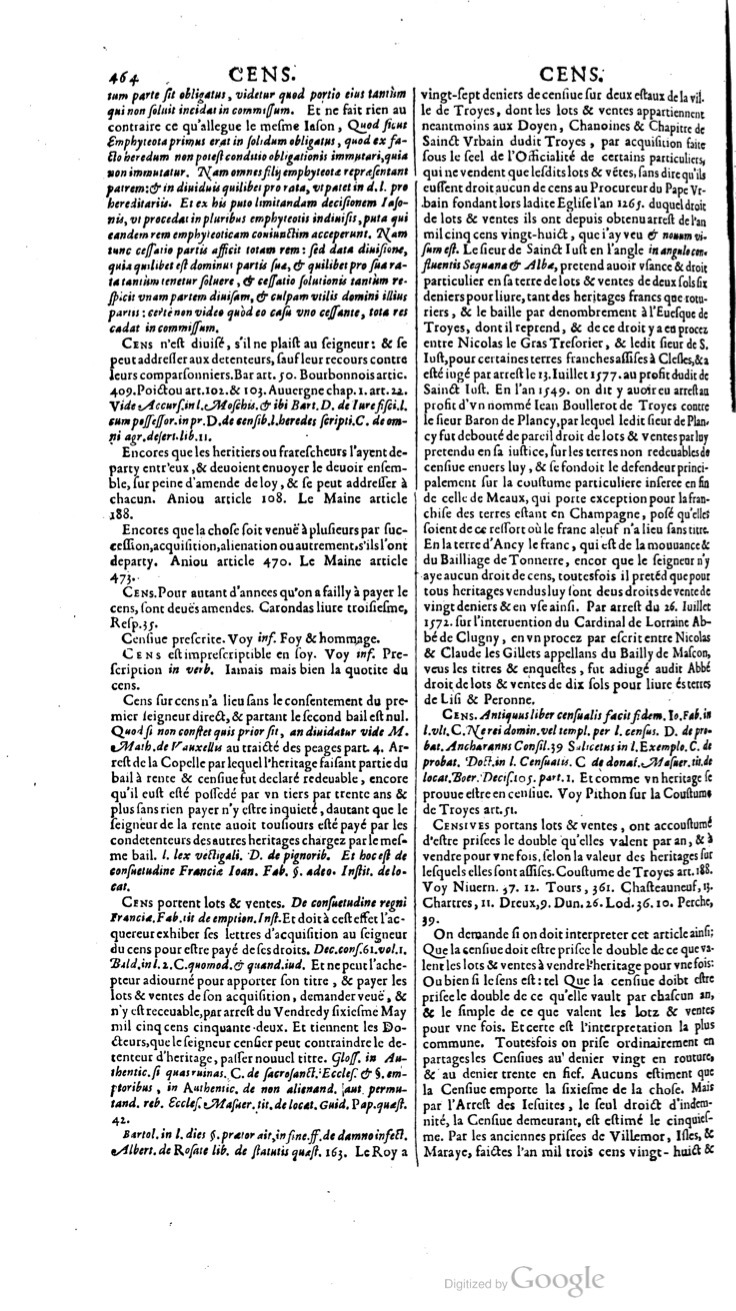 1629 - Veuve Nicolas Buon - Trésor du droit français (21754 T. 1) - BM Lyon