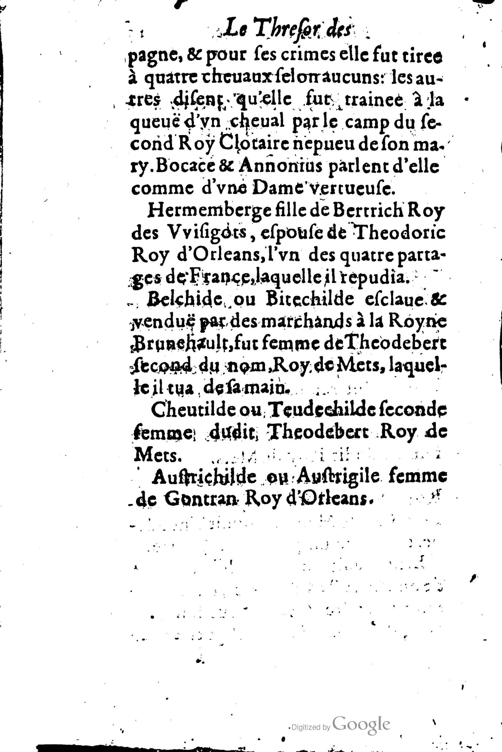1619 - Jean Corrozet - Trésor des histoires de France - BSB Munich