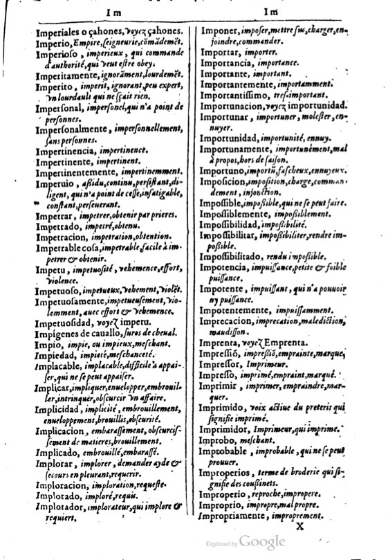 1616 - Veuve Marc Orry - Trésor des deux langues espagnole et française (Première et Seconde parties) - BM Lyon