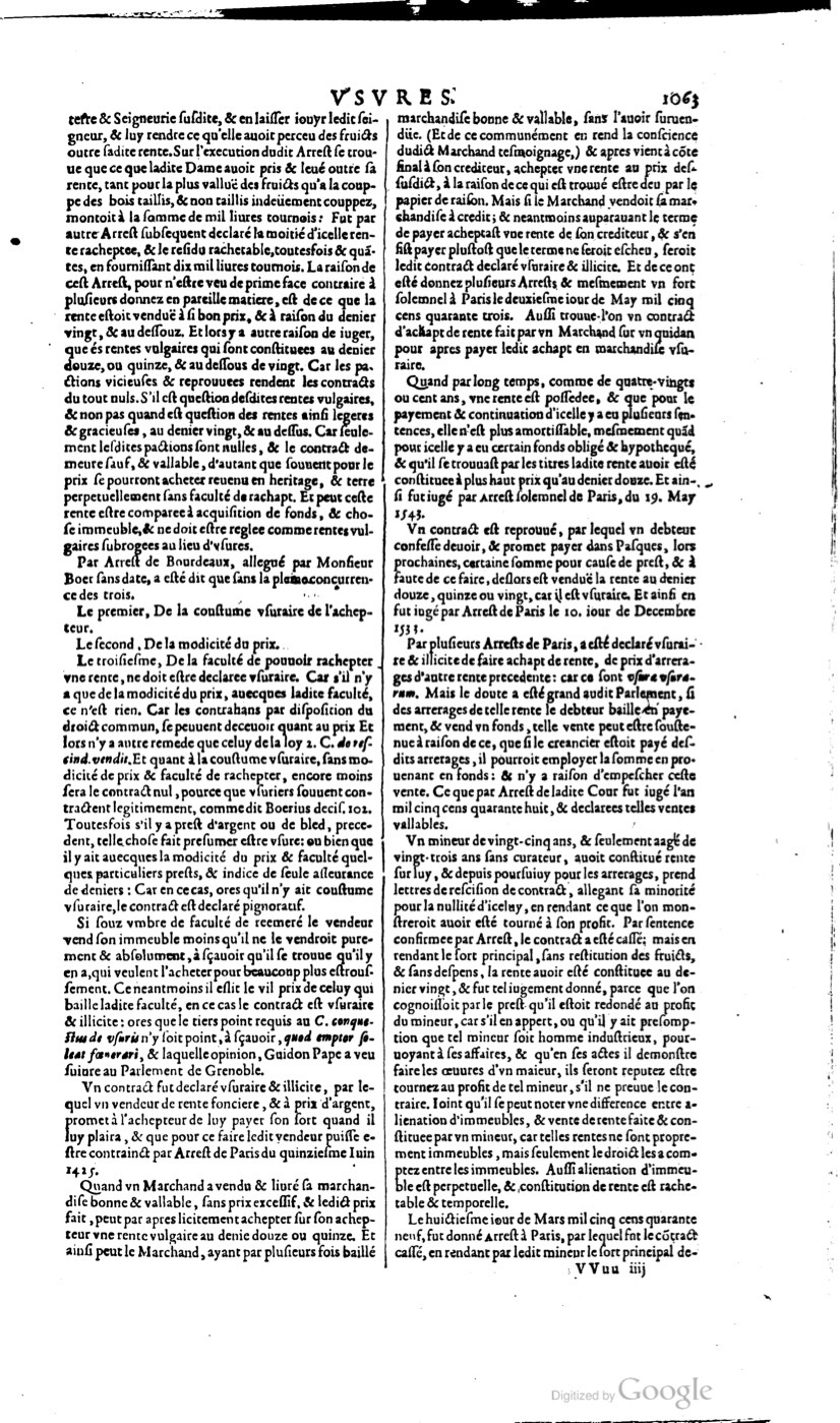 1629 - Veuve Nicolas Buon - Trésor du droit français (21754 T. 3) - BM Lyon