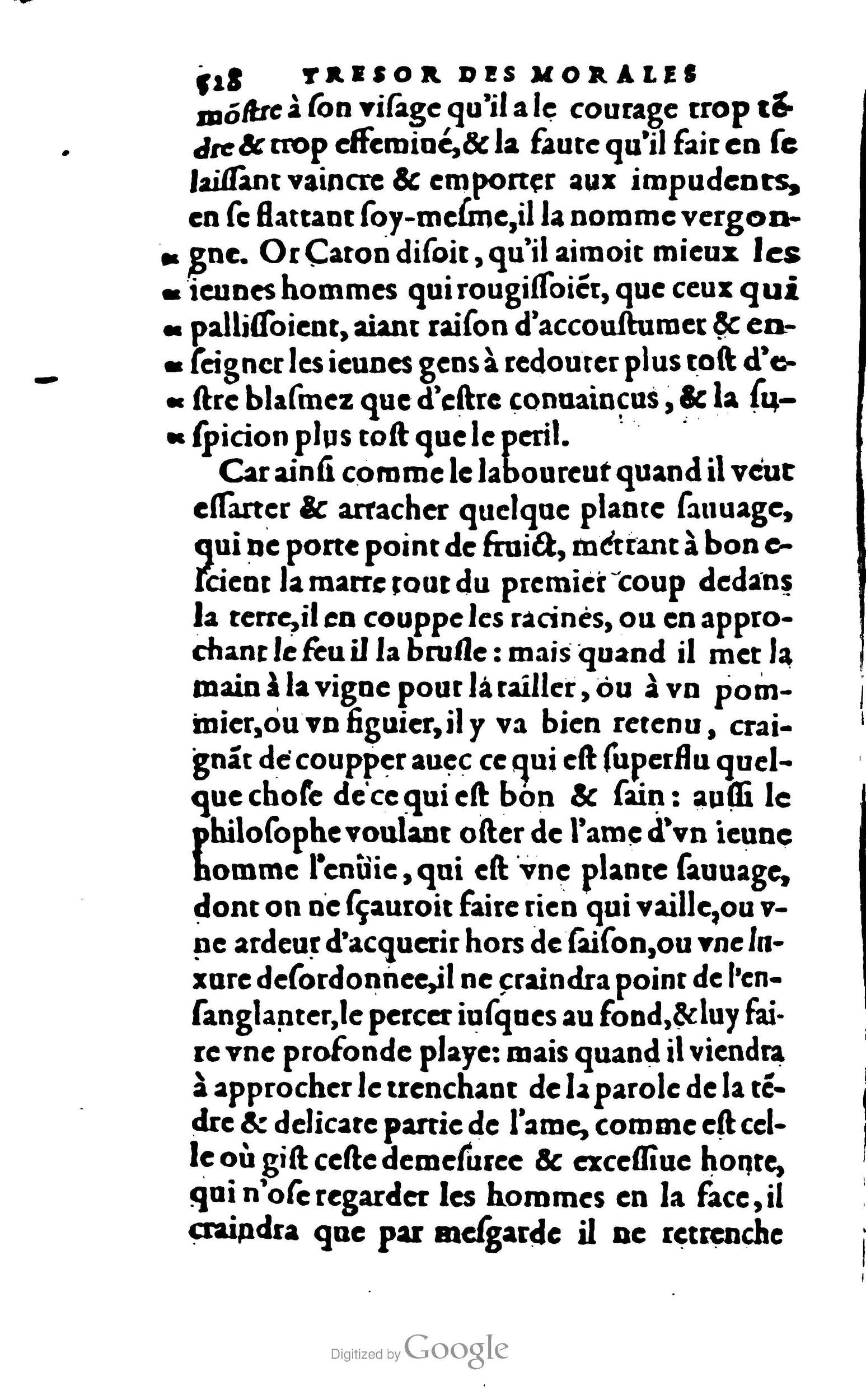 1578 - Jean Poupy - Trésor des morales de Plutarque - BSB Munich