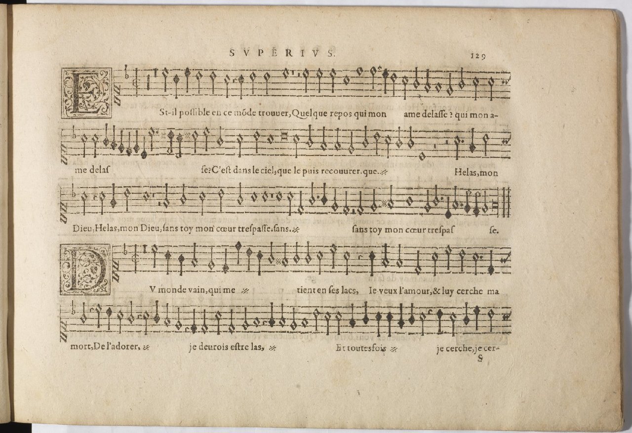 1594 - Paul Marceau - Trésor de musique d&#039;Orlande de Lassus, Superius, Bassus, Tenor, Quinta pars - BnF