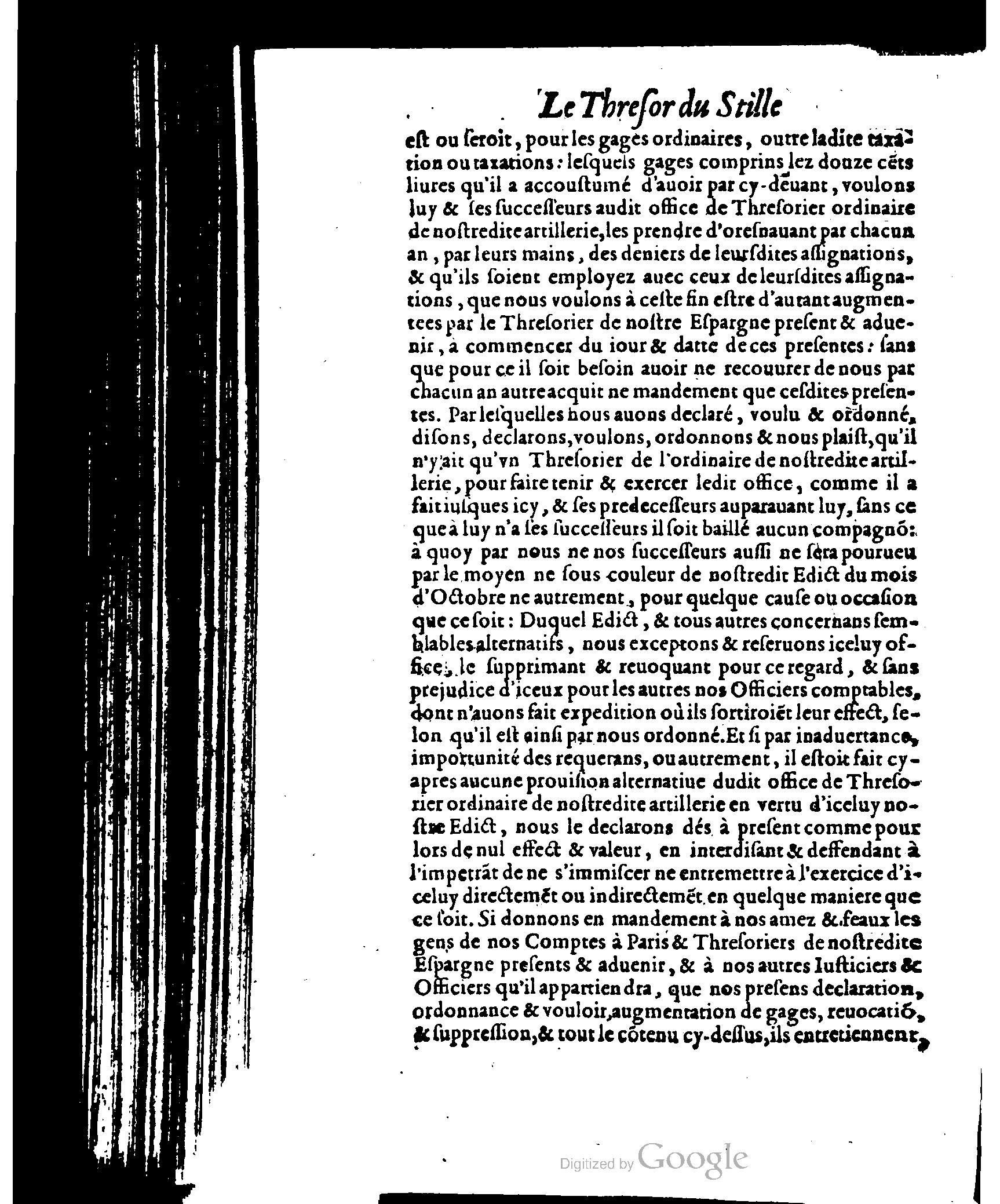 1614 - Jean Richer - Trésor du nouveau style et protocole de la chancellerie de France - BSB Munich