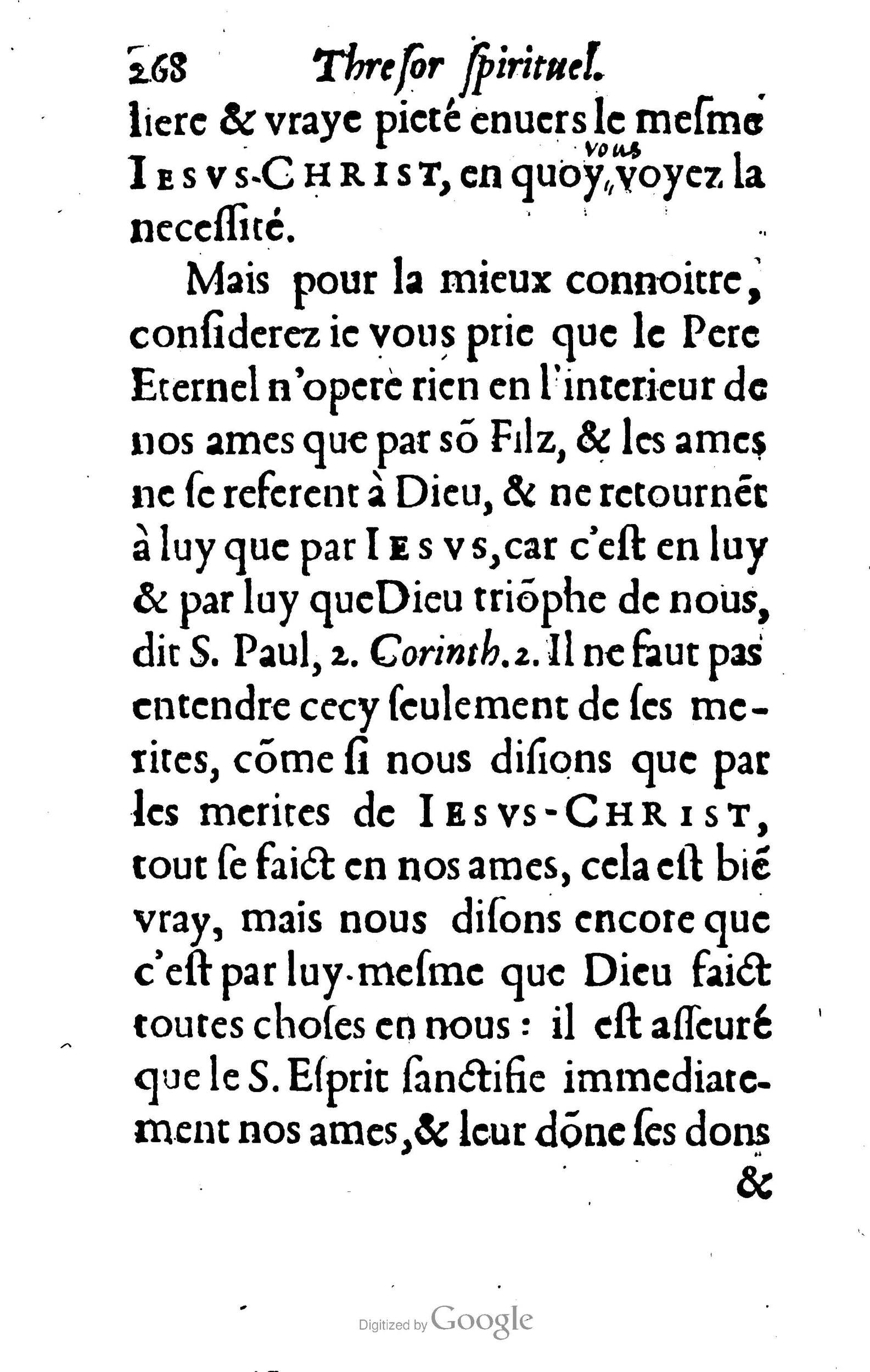 1633 - François Waudré - Trésor spirituel contenant les excellences du christianisme - BM Lyon