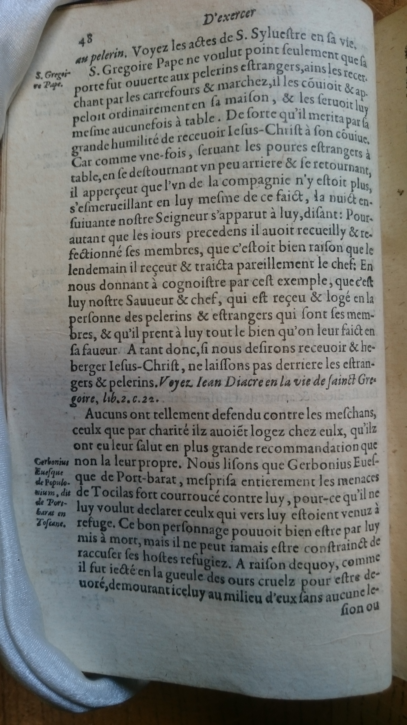 1585 - Jean Bogard - Trésor des faits et dits mémorables des hommes saints et illustres - Douai Quincy