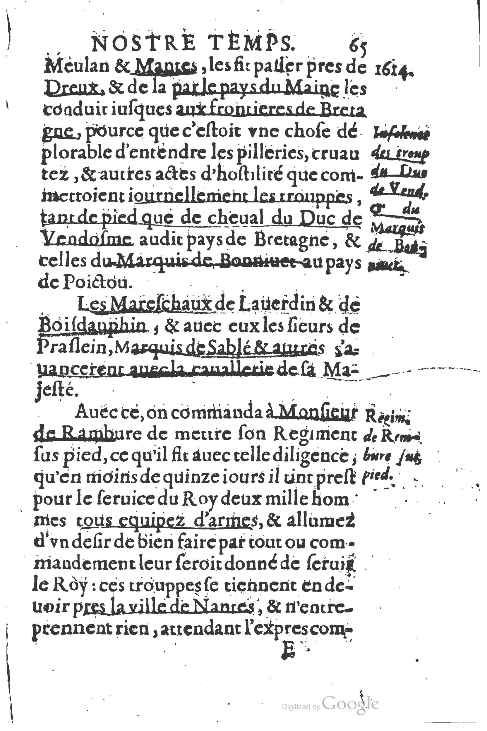 1626 - Joseph Bouillerot - Trésor de l’histoire générale de notre temps - BSB Munich