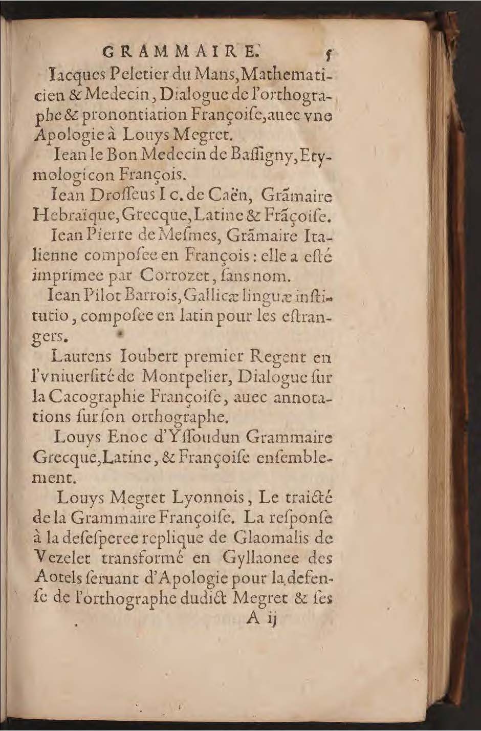 1602 - François Jacquin - Trésor des bons esprits français - BnF Arsenal