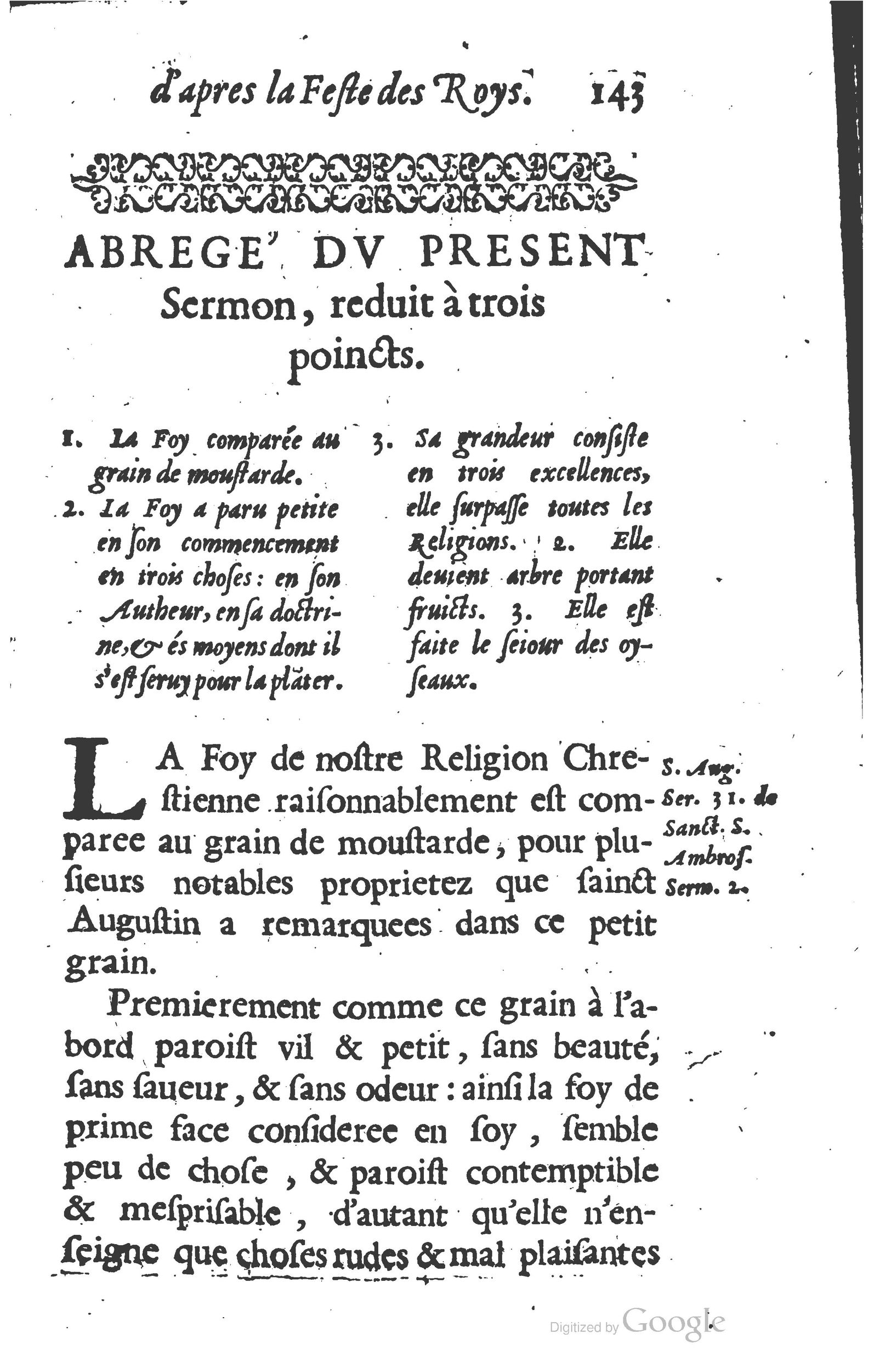 1629 - Manassés de Préaulx - Sermons ou Trésors de la piété chrétienne - BM Lyon