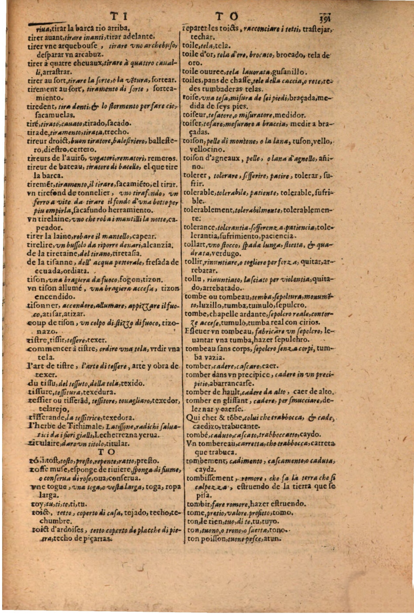 1616 - Pierre de la Rovière - Trésor des trois langues (Seconde partie) - BSB Munich