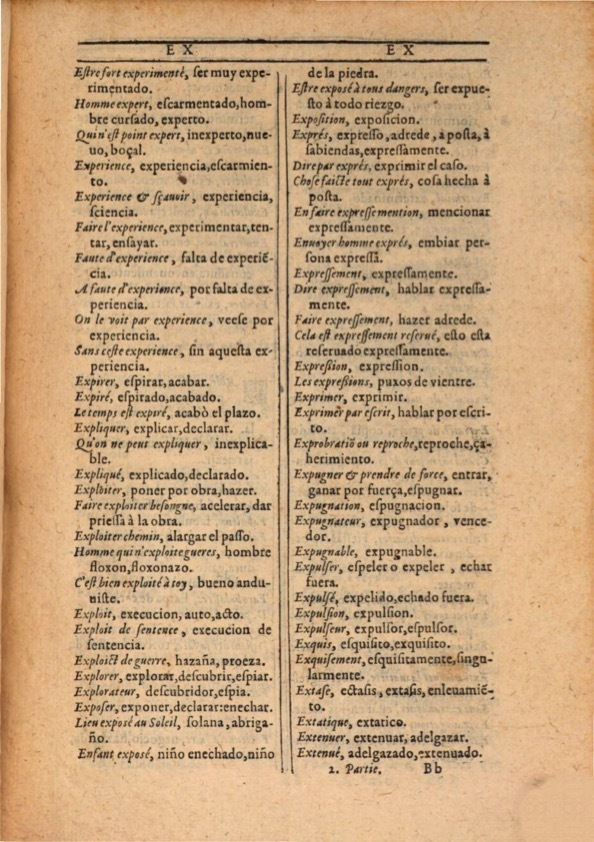 1607 - Marc Orry - Trésor des deux langues espagnole et française (Première et Seconde parties) - ÖNB Wien