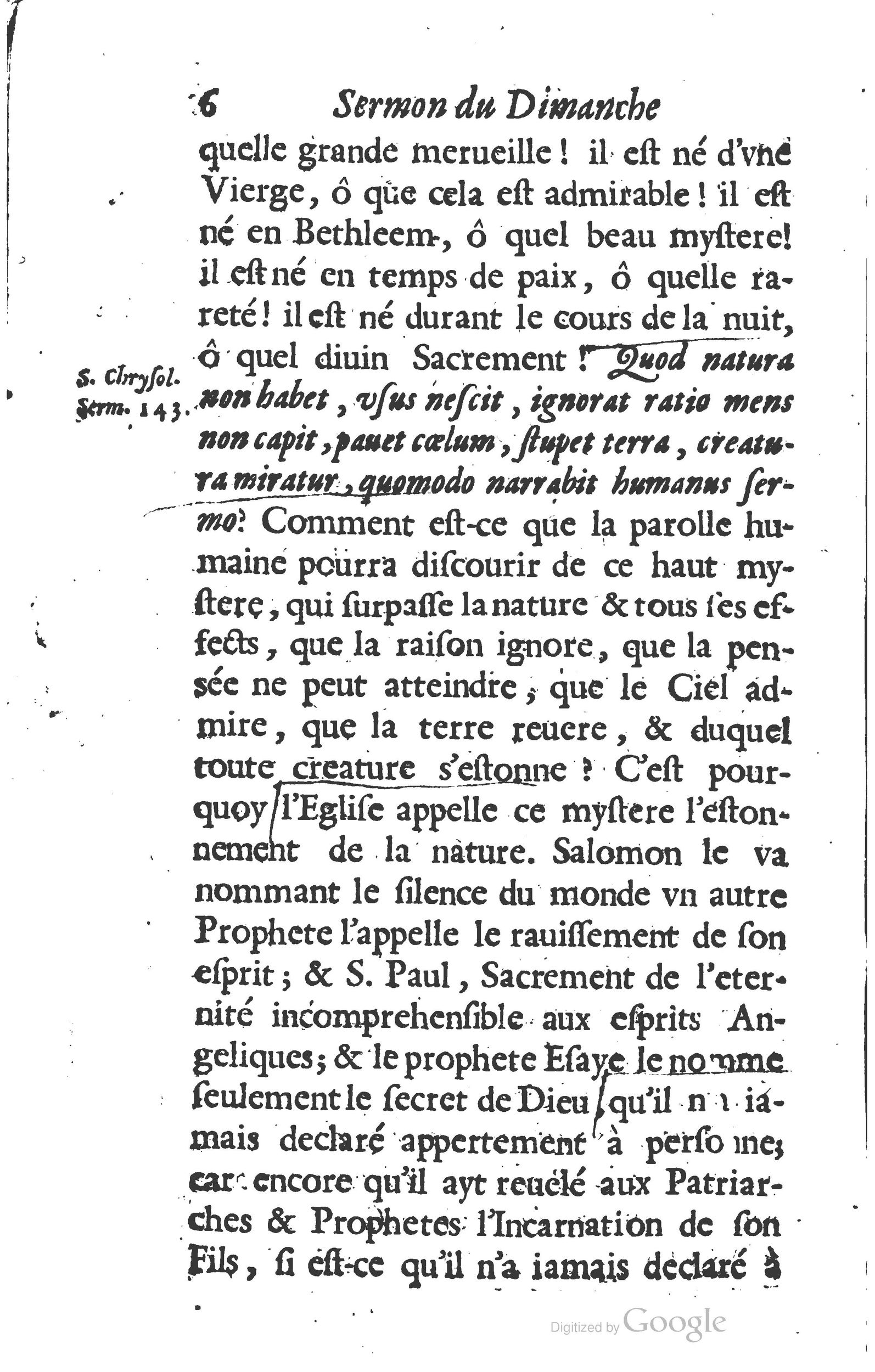 1629 - Manassés de Préaulx - Sermons ou Trésors de la piété chrétienne - BM Lyon