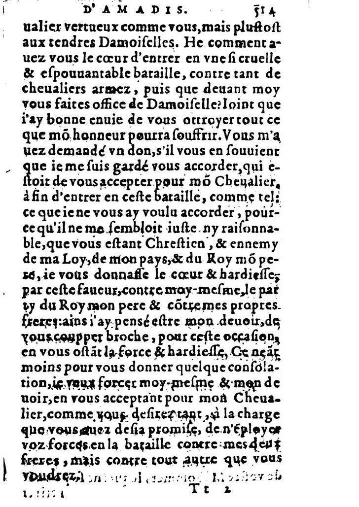 1582 - Jean Huguetan - Trésor des Amadis T. 2 - BM Lyon