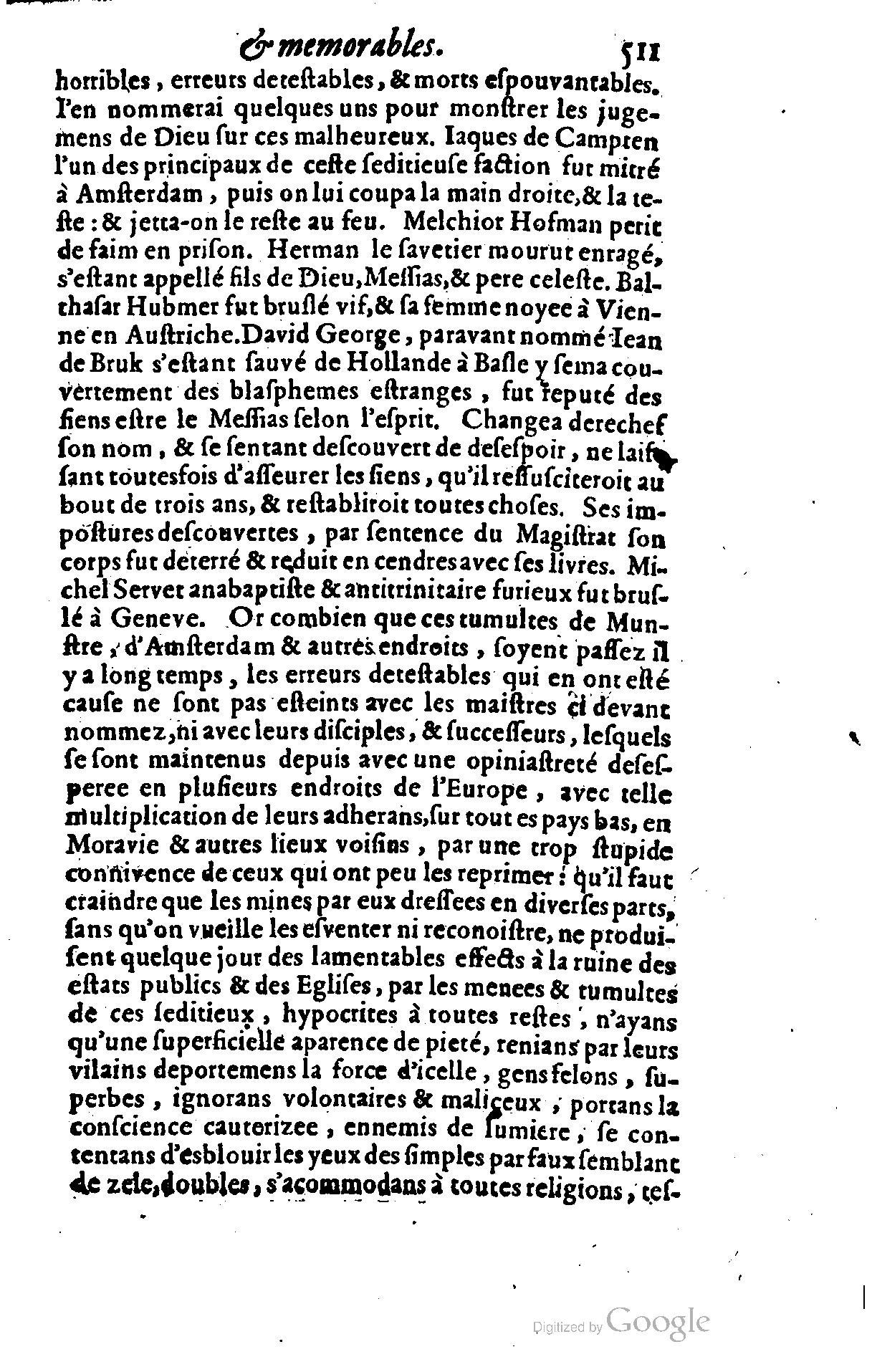 1628 - Jacques Crespin - Trésor d’histoires admirables et mémorables - BSB Munich