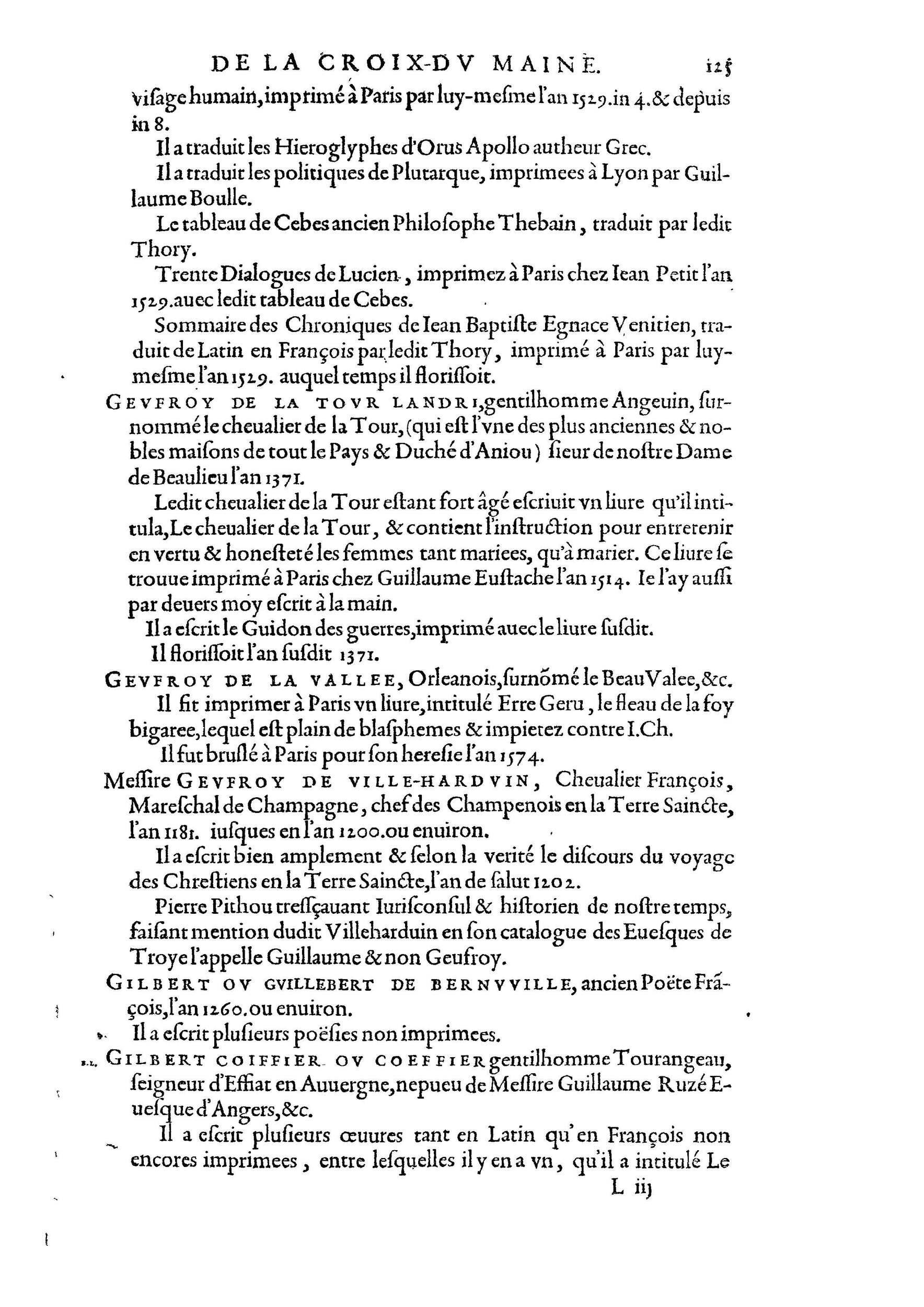 1584 - Abel L&#039;Angelier - Bibliothèques françaises - BnF