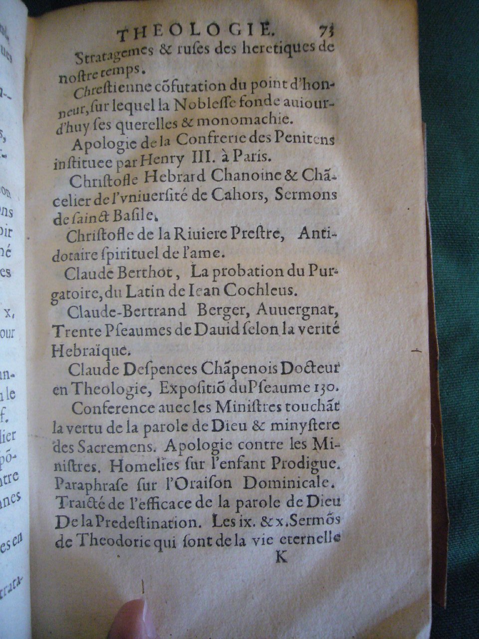 1602 - François Jacquin - Trésor des bons esprits français - BnF Arsenal