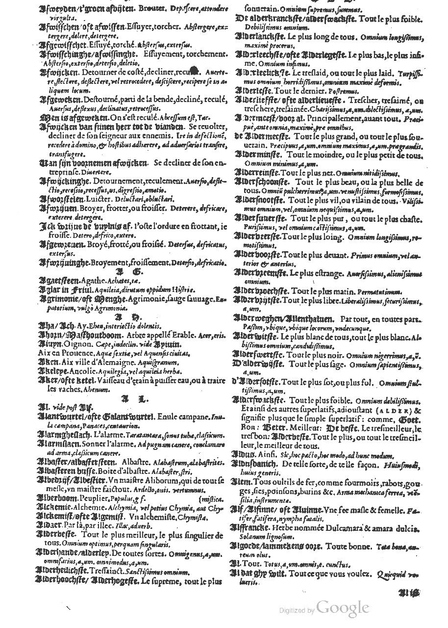 1573 - Christophe Plantin - Trésor du langage bas-allemand - BM Lyon