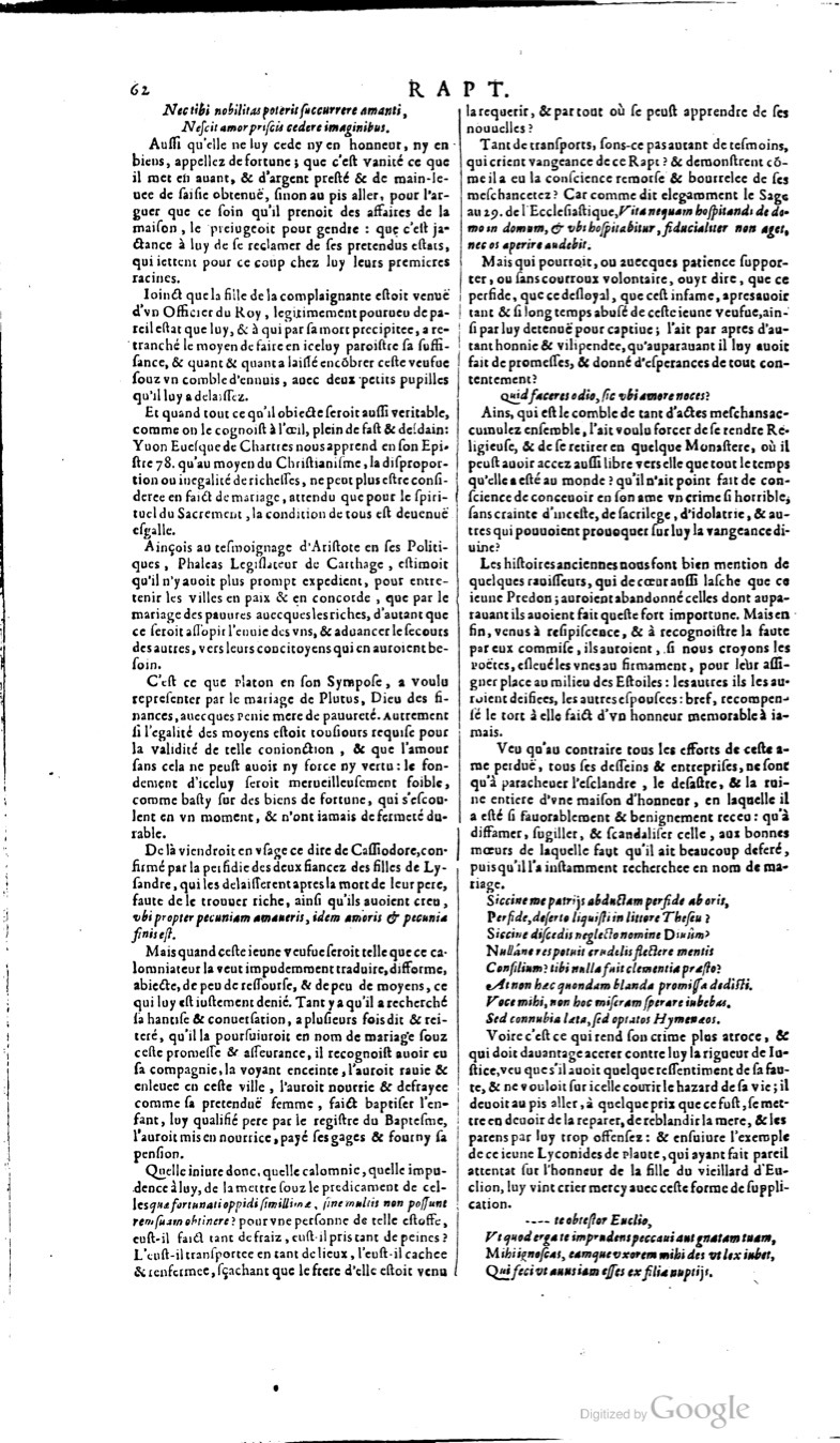 1629 - Veuve Nicolas Buon - Trésor du droit français (21754 T. 3) - BM Lyon