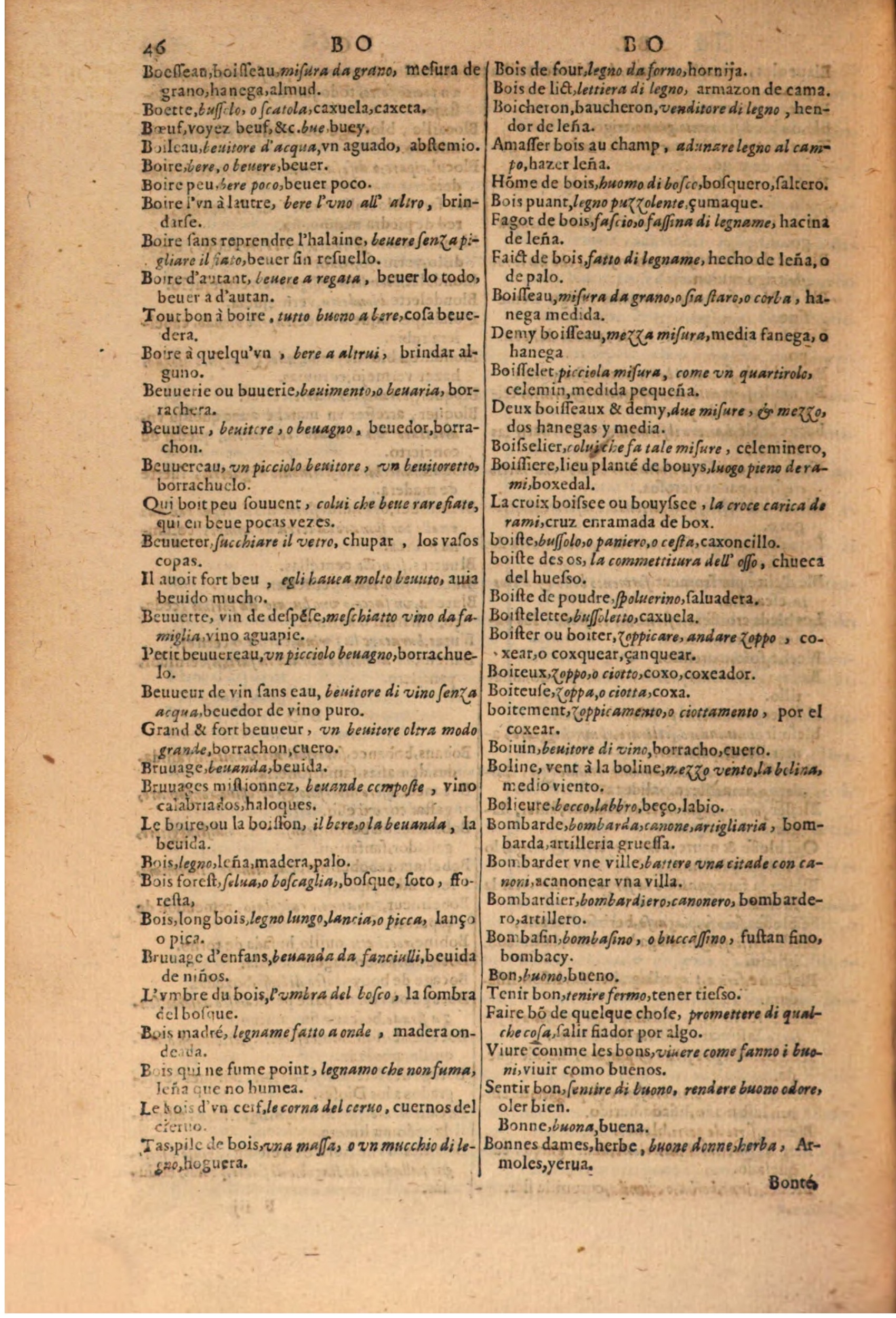 1616 - Pierre de la Rovière - Trésor des trois langues (Seconde partie) - BSB Munich