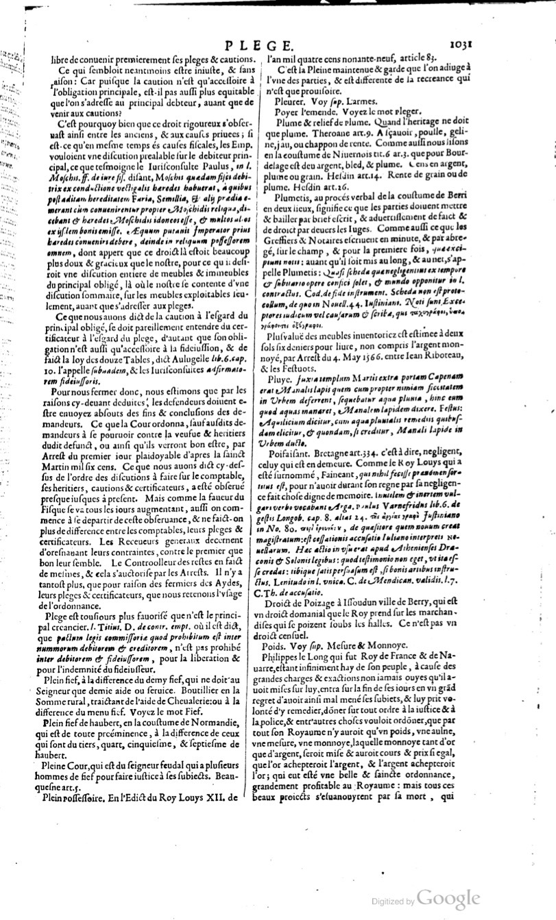 1629 - Veuve Nicolas Buon - Trésor du droit français (29620 T. 2) - BM Lyon