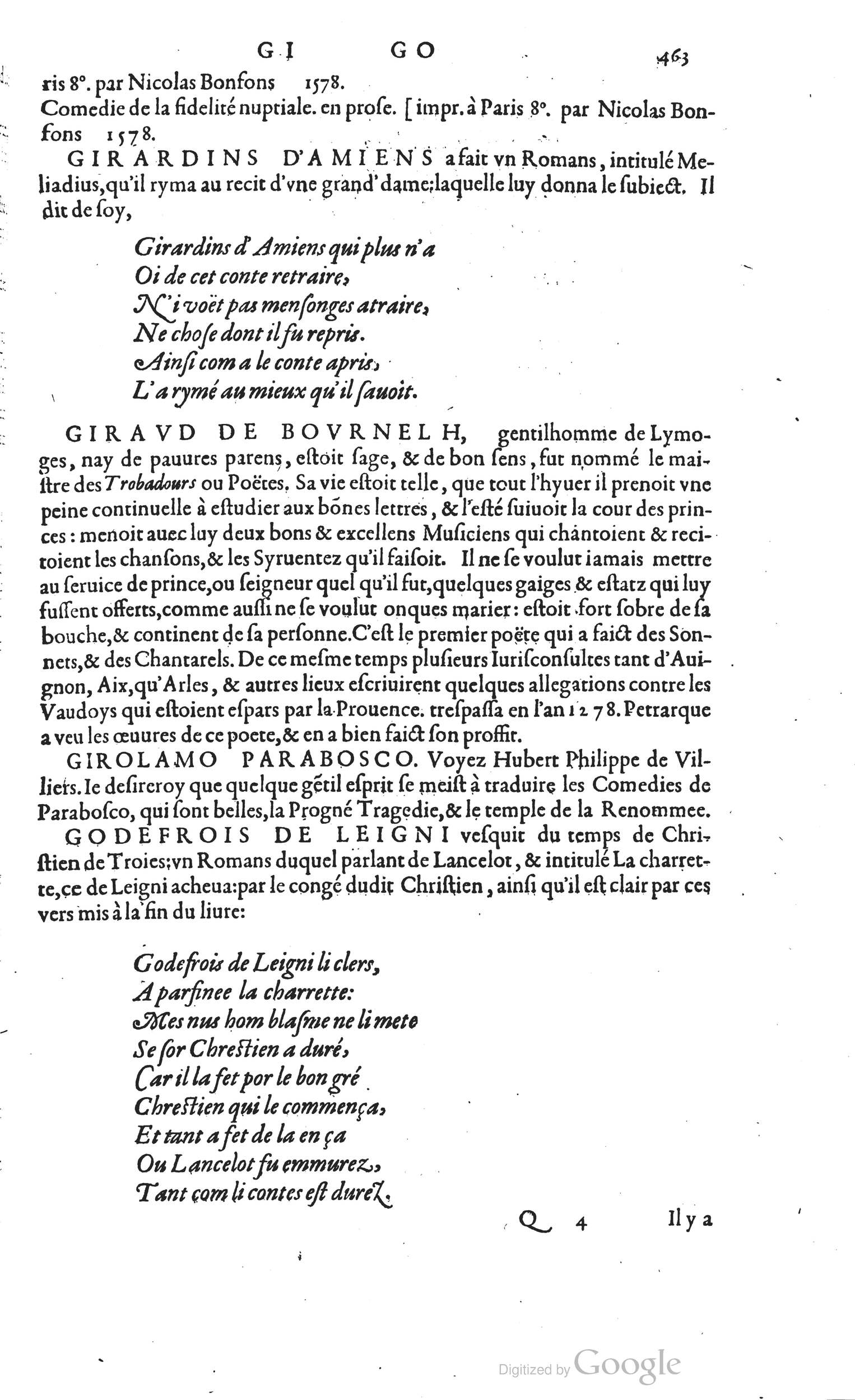 1585 - Barthélemy Honorat - Bibliothèques françaises - BSB Munich