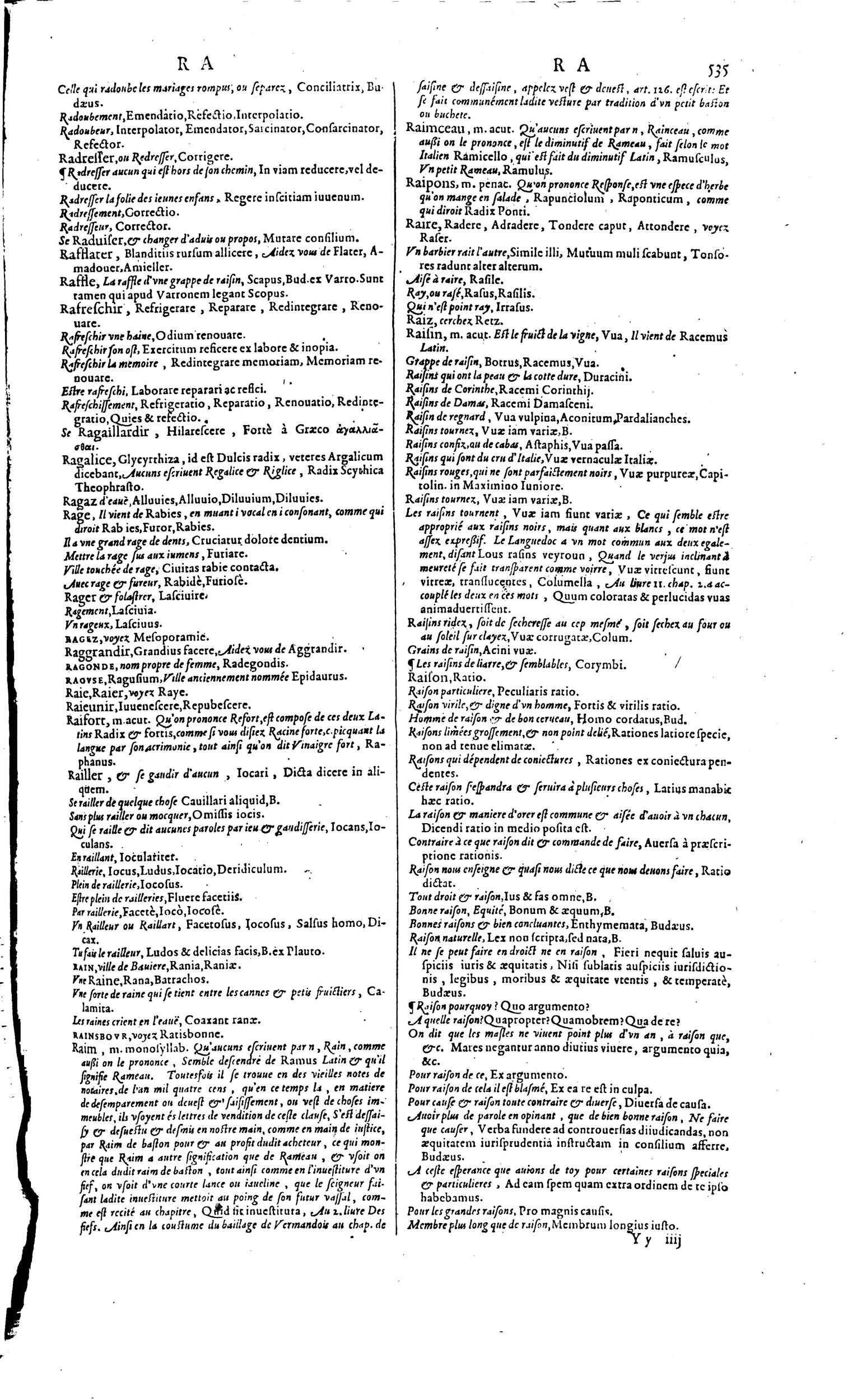 1606 - David Douceur - Trésor de la langue française - BM Lyon 1606 - David Douceur - Trésor de la langue française - BM Lyon
