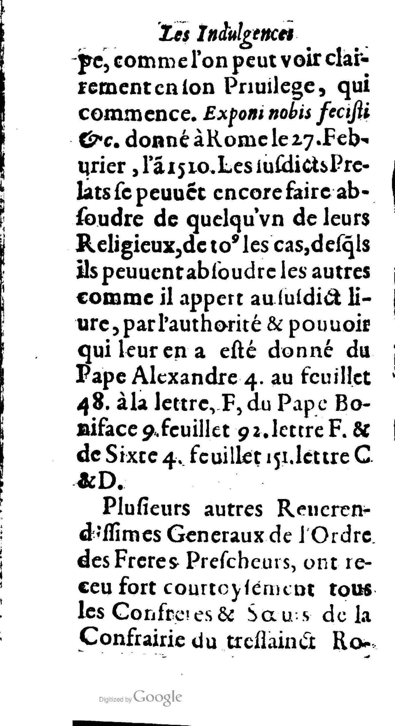 1604 - Jean Le Bouc - Trésor des indulgences du Saint Rosaire - BM Lyon 1604 - Jean Le Bouc - Trésor des indulgences du Saint Rosaire - BM Lyon