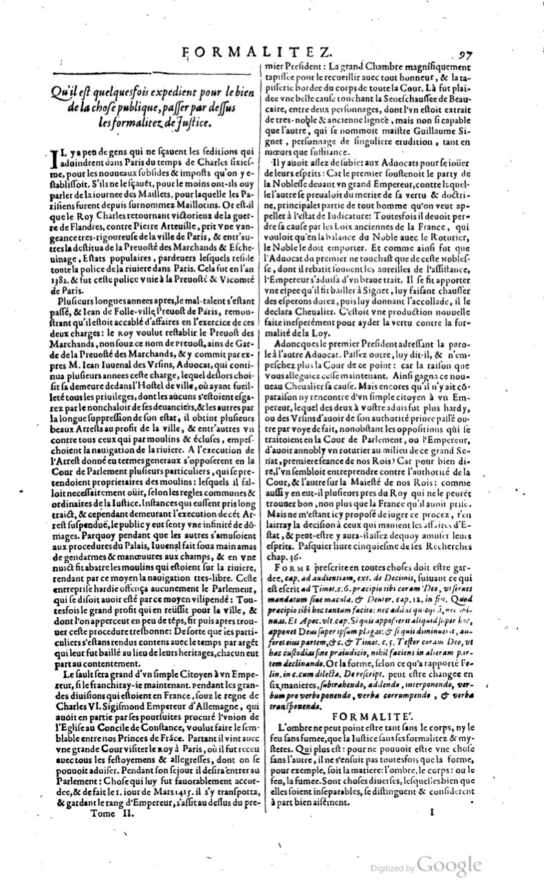 1629 - Veuve Nicolas Buon - Trésor du droit français (21754 T. 2) - BM Lyon