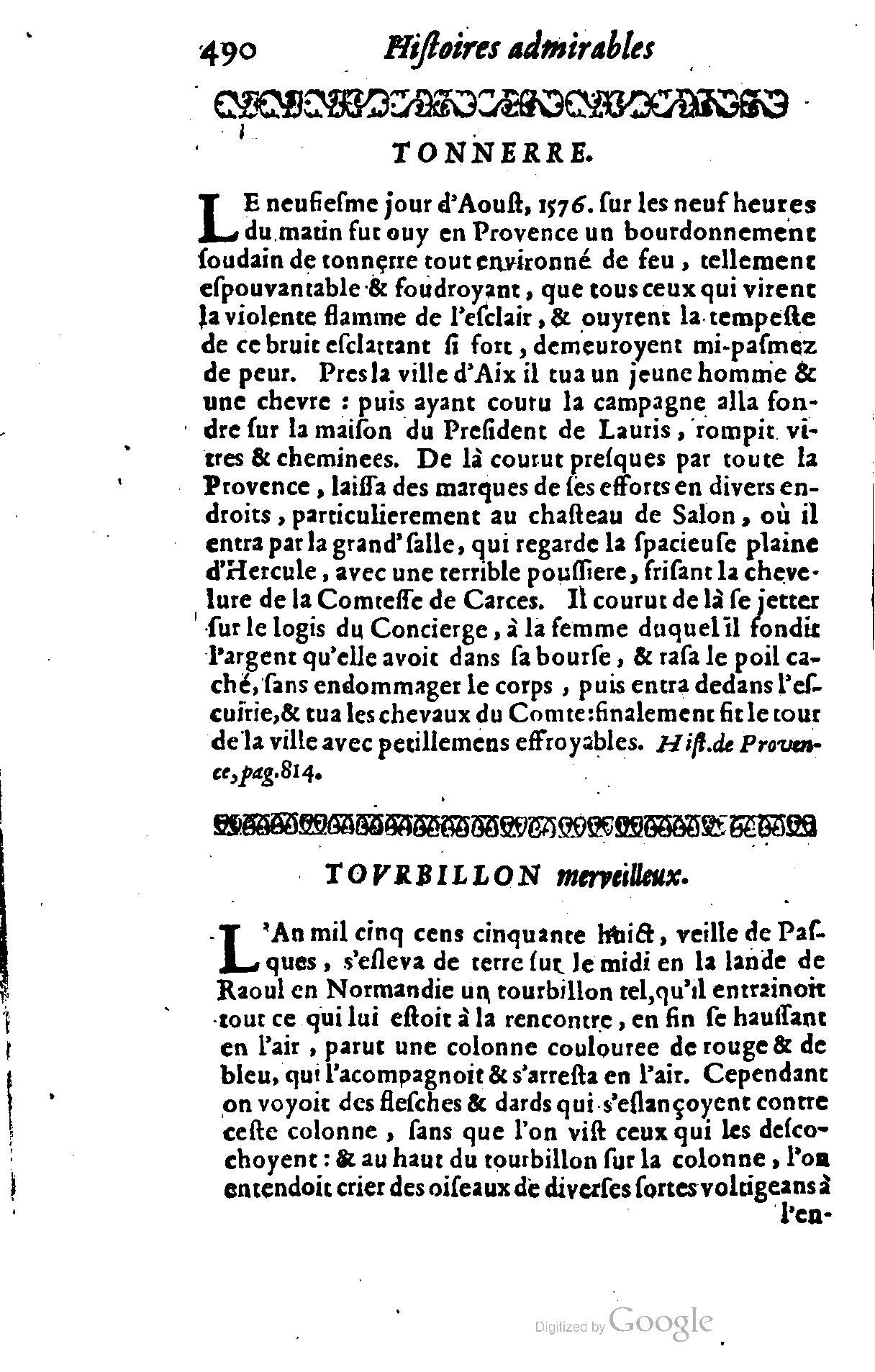 1628 - Jacques Crespin - Trésor d’histoires admirables et mémorables - BSB Munich 1628 - Jacques Crespin - Trésor d’histoires admirables et mémorables - BSB Munich