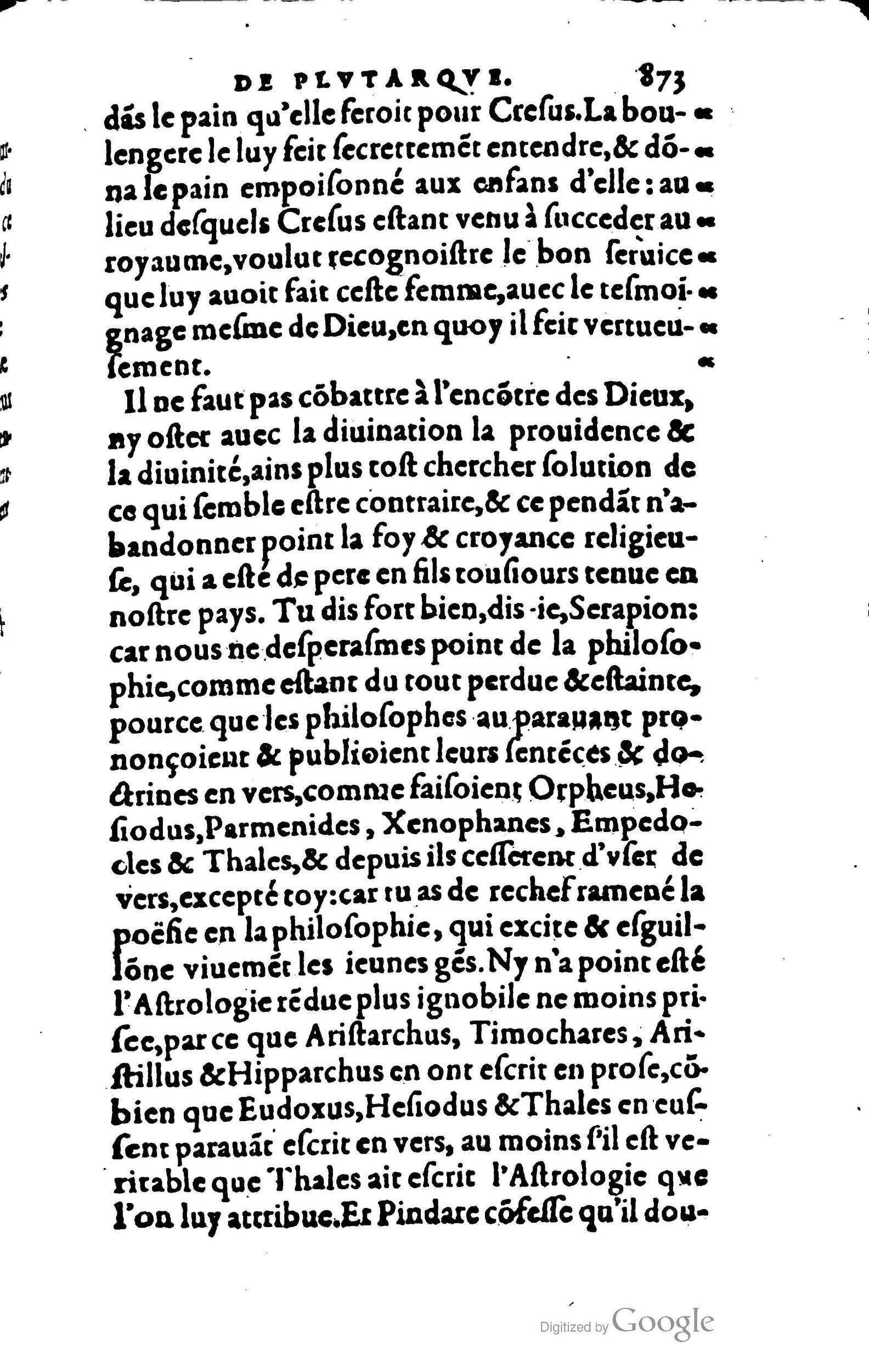 1578 - Jean Poupy - Trésor des morales de Plutarque - BSB Munich