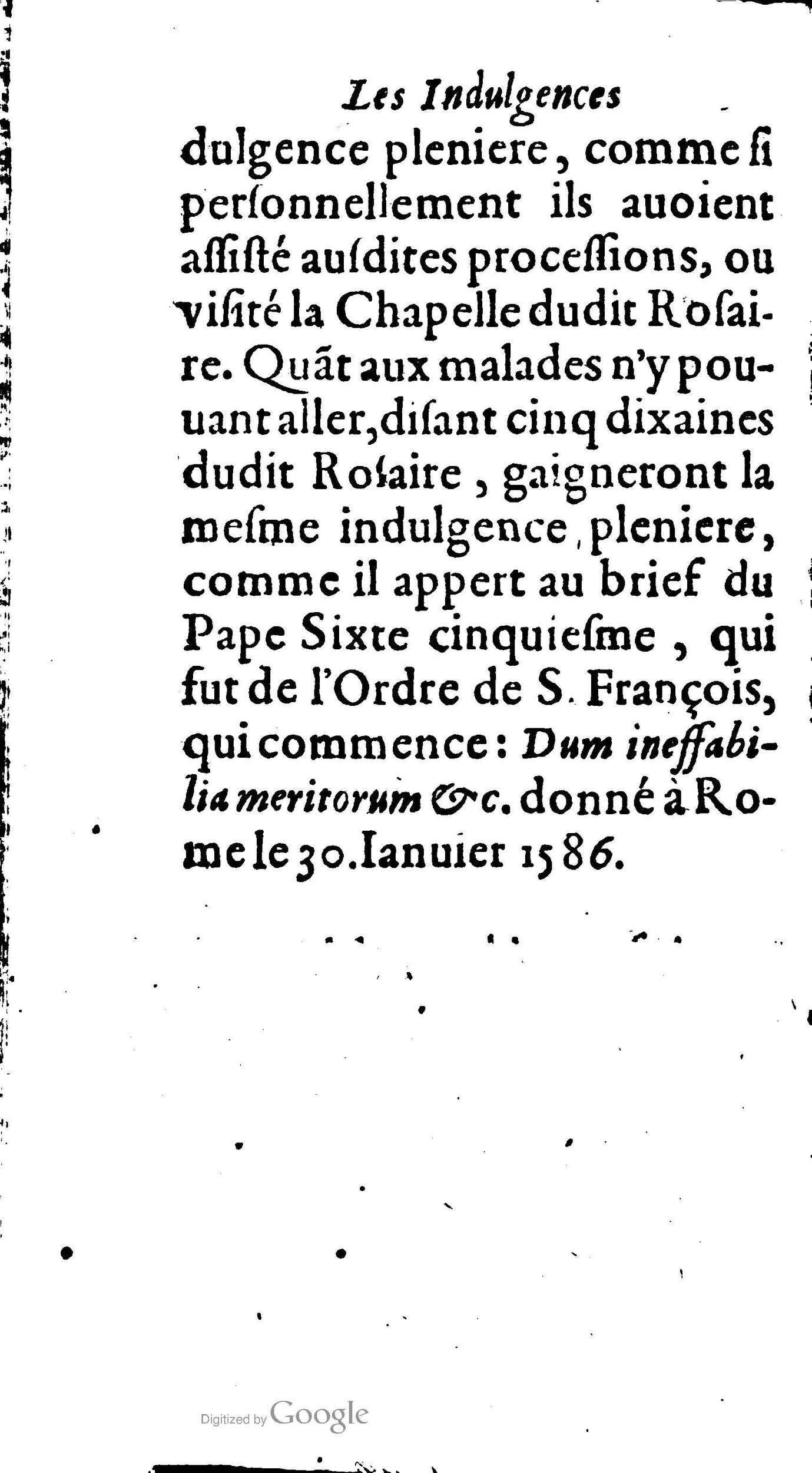 1604 - Jean Le Bouc - Trésor des indulgences du Saint Rosaire - BM Lyon
