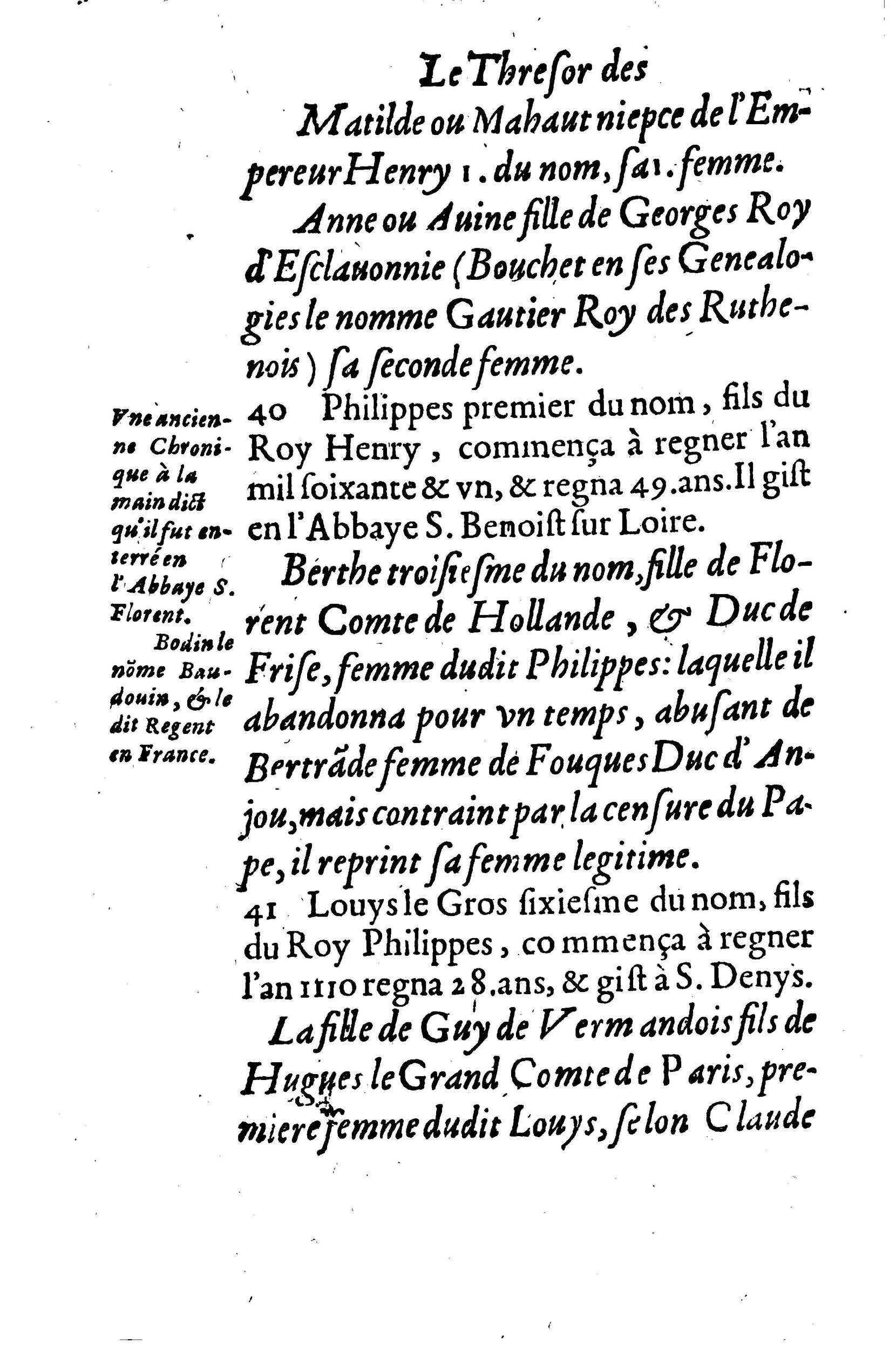1633 - Jean Corrozet - Trésor des histoires de France - BM Lyon 1633 - Jean Corrozet - Trésor des histoires de France - BM Lyon