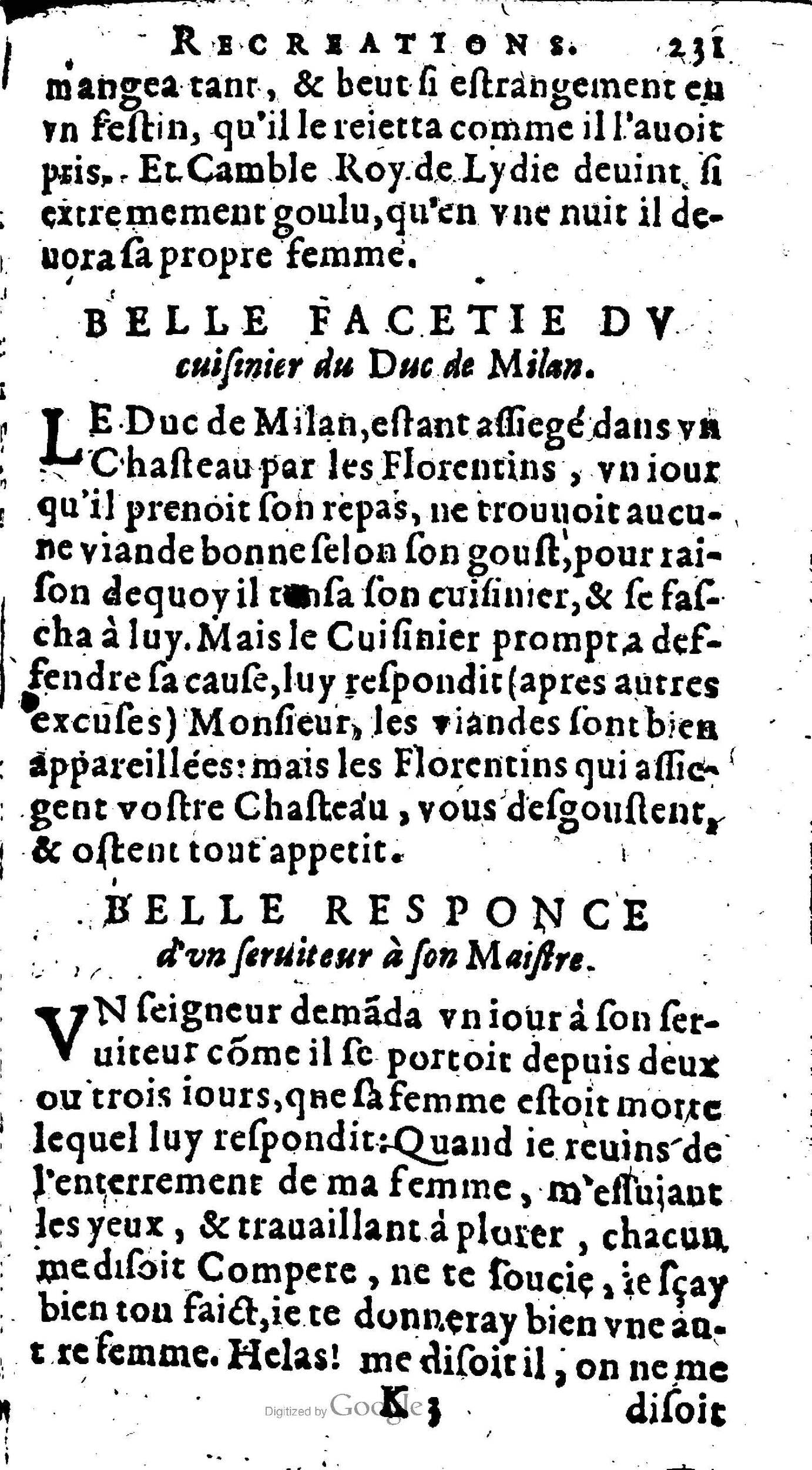 1611 - Raphaël du Petit Val - Trésor des récréations - Anvers Musée Plantin-Moretus