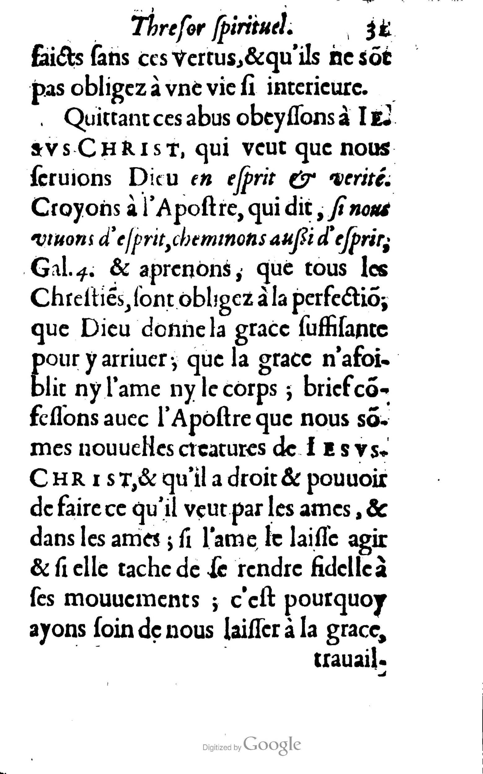 1633 - François Waudré - Trésor spirituel contenant les excellences du christianisme - BM Lyon