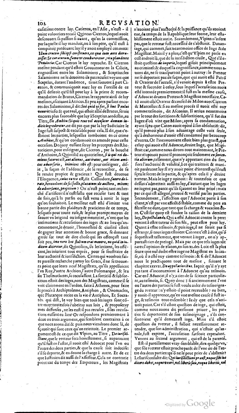 1629 - Veuve Nicolas Buon - Trésor du droit français (21754 T. 3) - BM Lyon