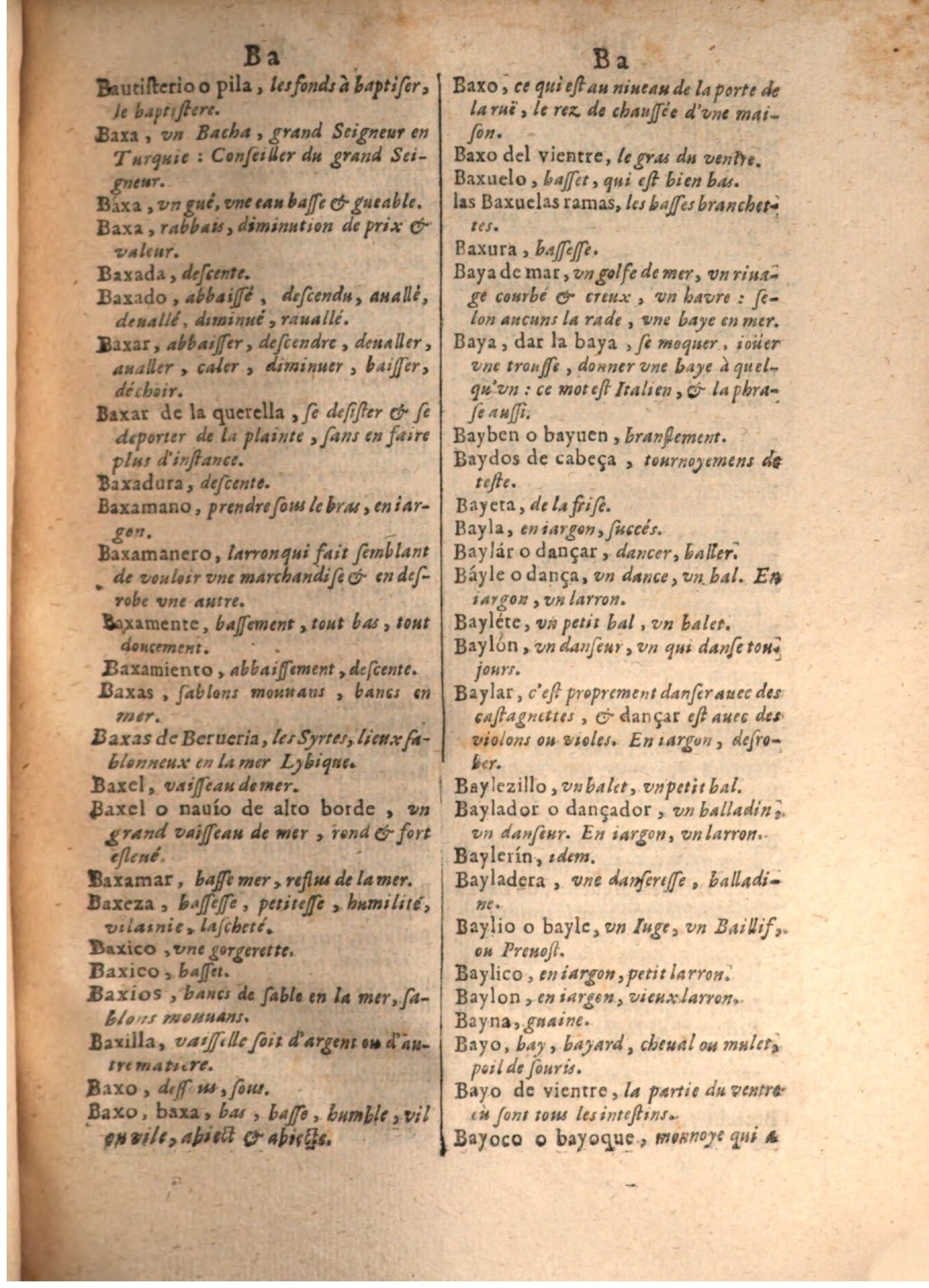 1645 - A. de Sommaville et A. Courbé - Trésor des deux langues espagnole et française - BSB Munich