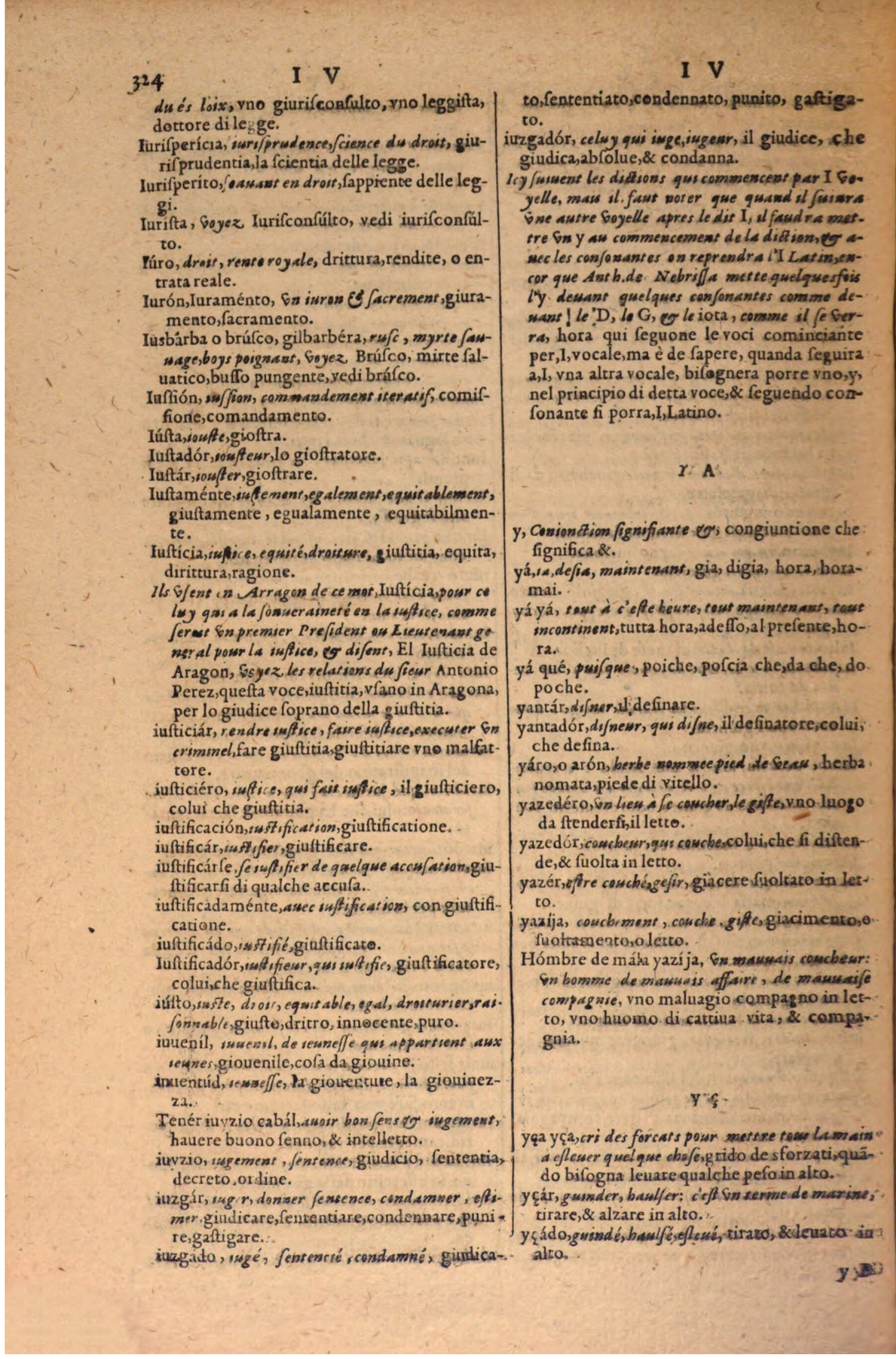 1606 - Samuel Crespin - Thresor des trois langues, francoise, italiene et espagnolle - BSB Munich