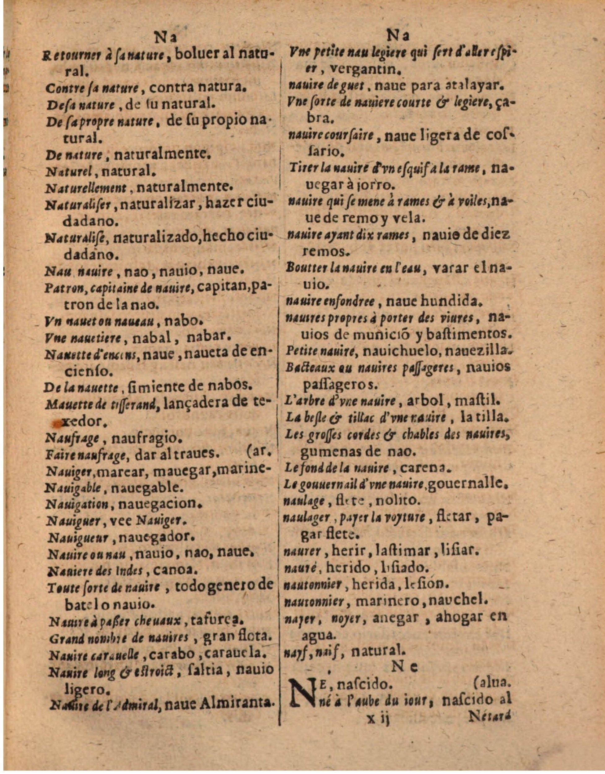 1624 - Hubert Antoine - Trésor des deux langues espagnole et française (Seconde partie) - BSB Munich