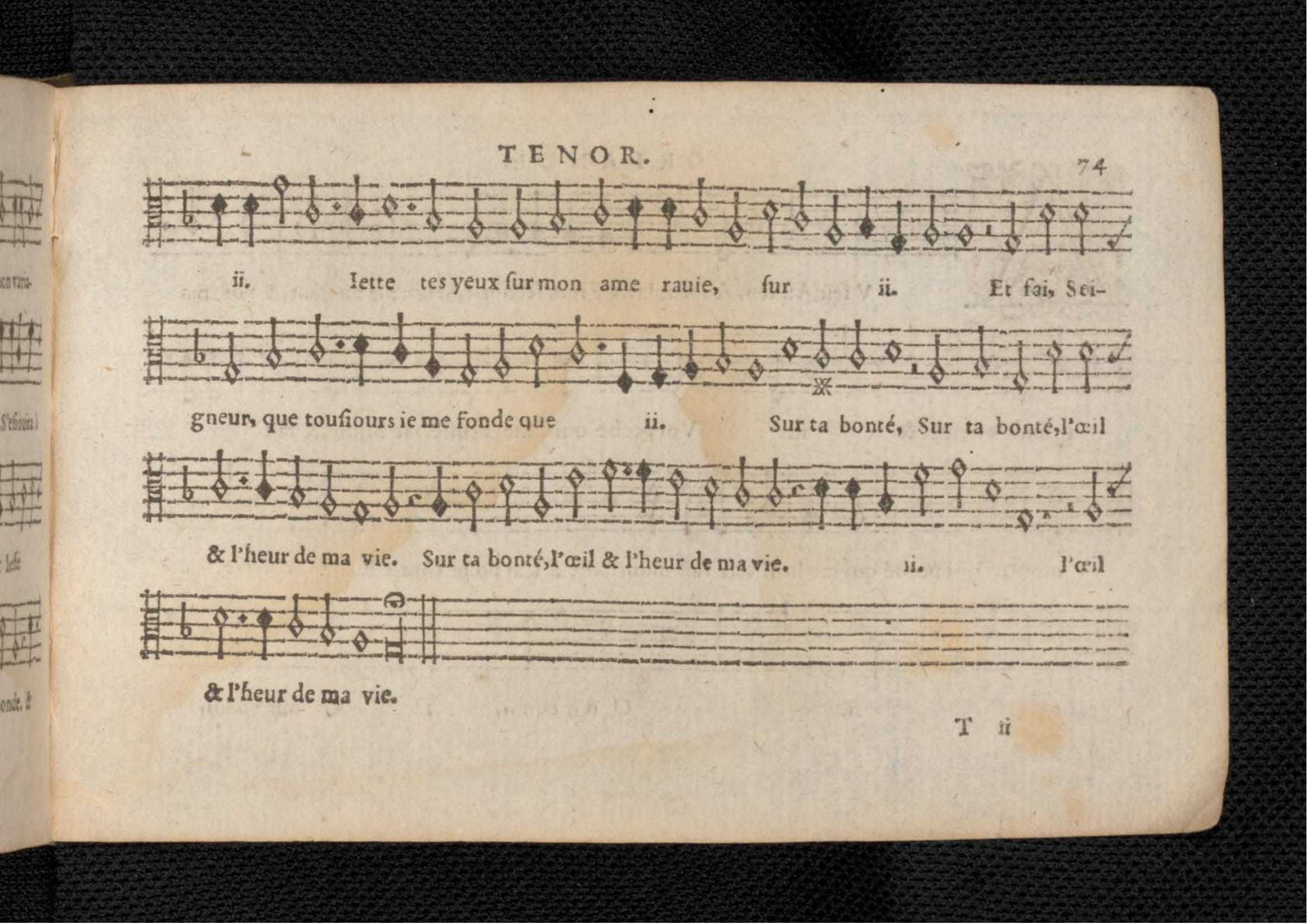 1576 - [Pierre de Saint-André] - Trésor de musique d’Orlande de Lassus Tenor - KBR Bruxelles
