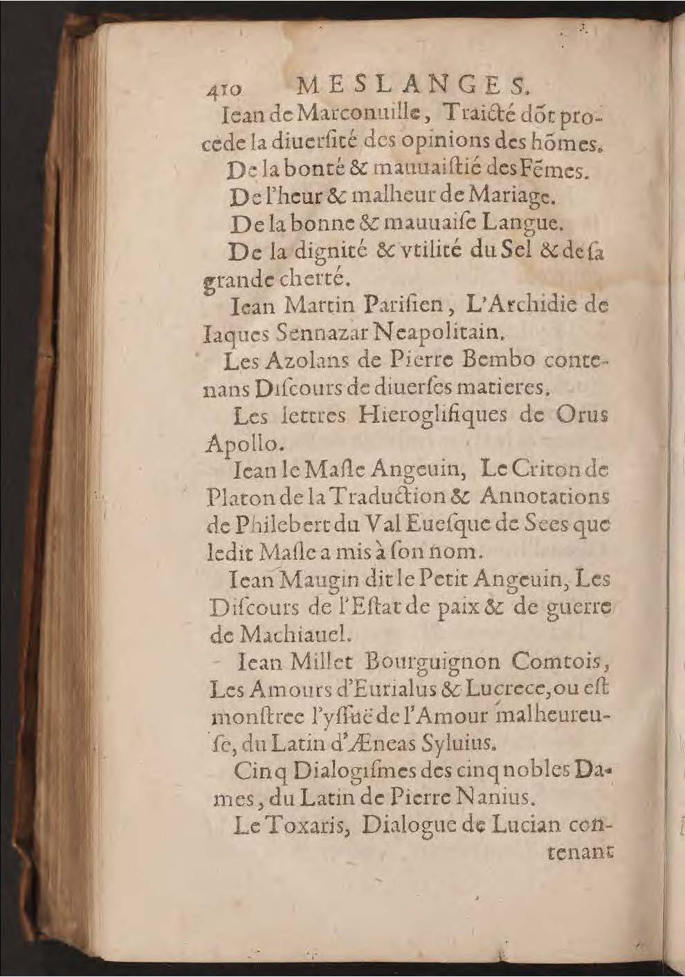 1602 - François Jacquin - Trésor des bons esprits français - BnF Arsenal