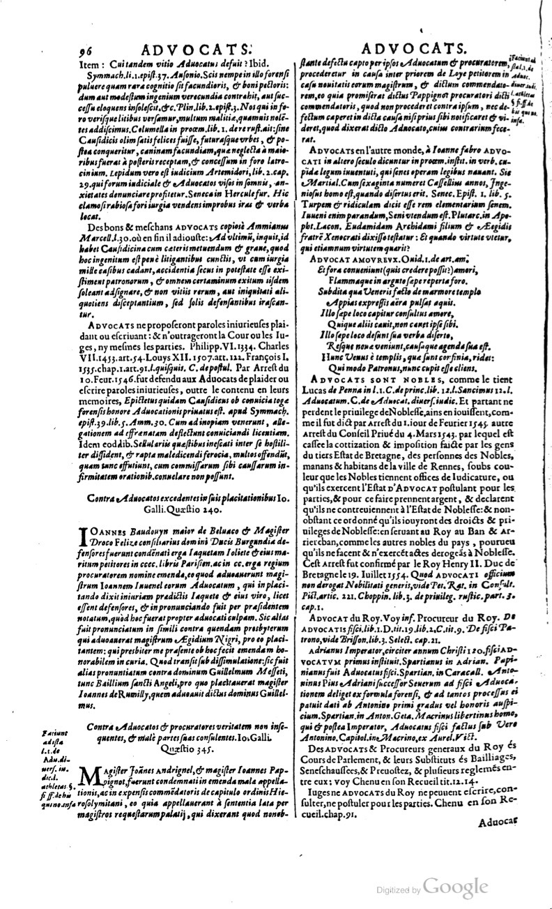 1629 - Veuve Nicolas Buon - Trésor du droit français (21754 T. 1) - BM Lyon 1629 - Veuve Nicolas Buon - Trésor du droit français (21754 T. 1) - BM Lyon