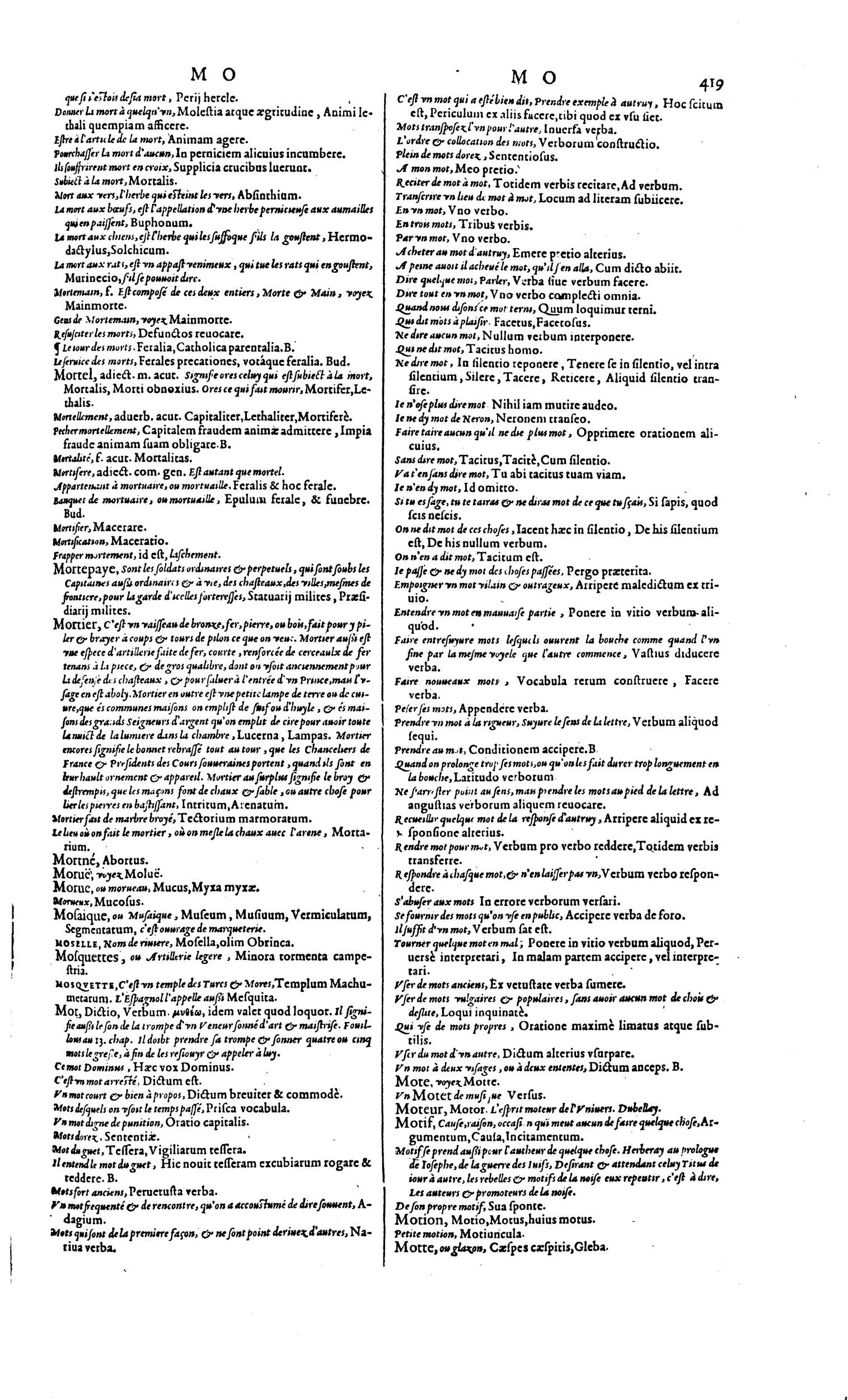 1606 - David Douceur - Trésor de la langue française - BM Lyon 1606 - David Douceur - Trésor de la langue française - BM Lyon