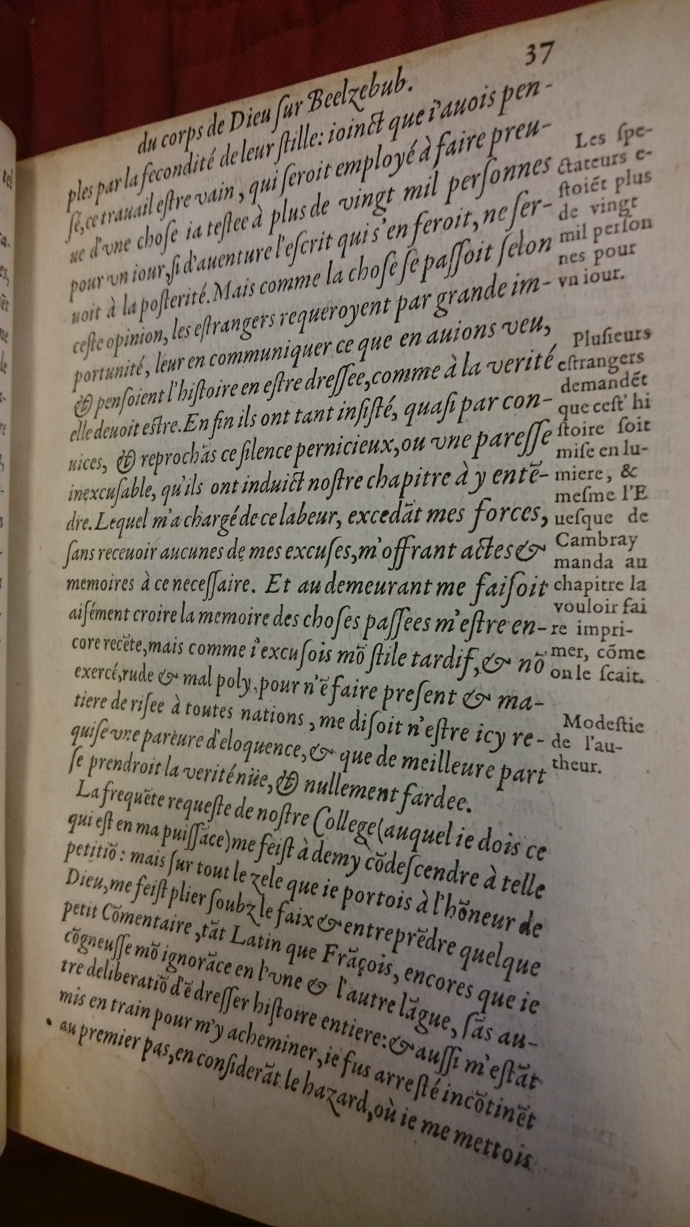 1578 - Nicolas Chesneau - Trésor et entière histoire de la triomphante victoire du corps de Dieu sur l’esprit malin - BM Lyon