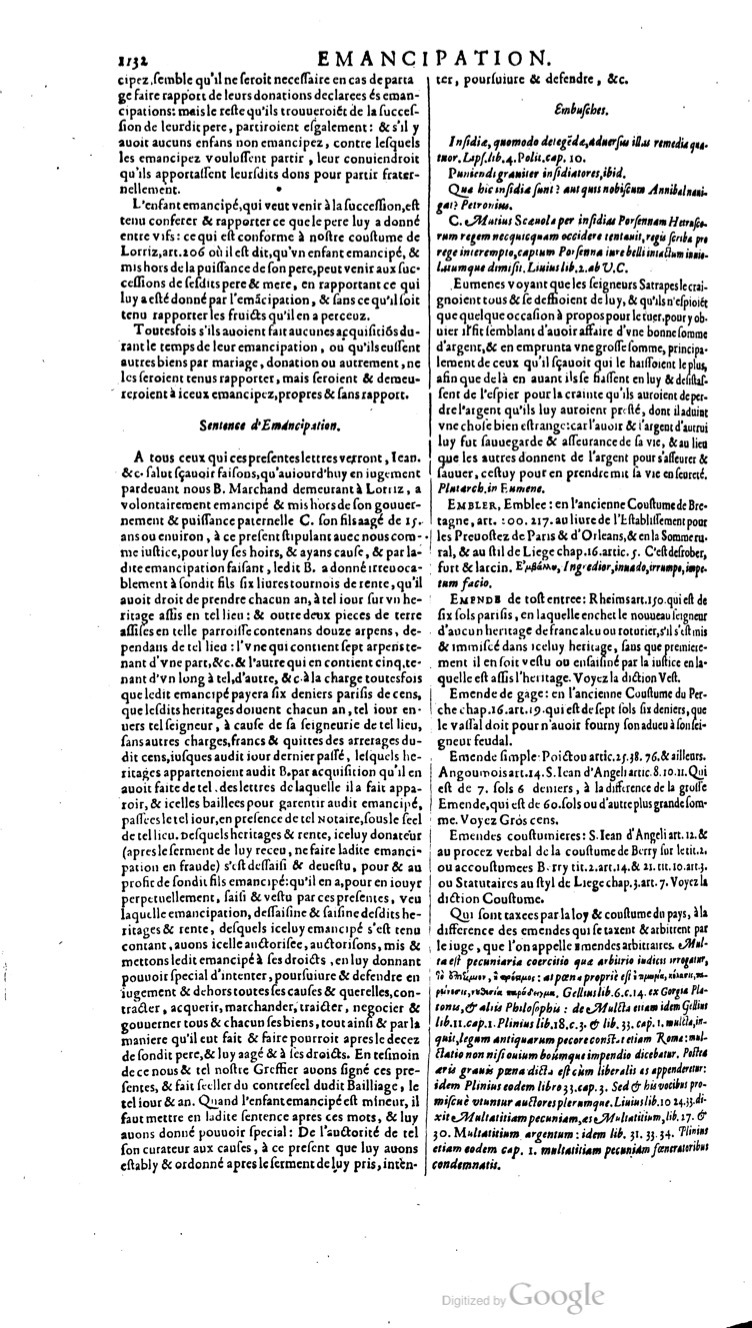 1629 - Veuve Nicolas Buon - Trésor du droit français (29620 T. 1) - BM Lyon
