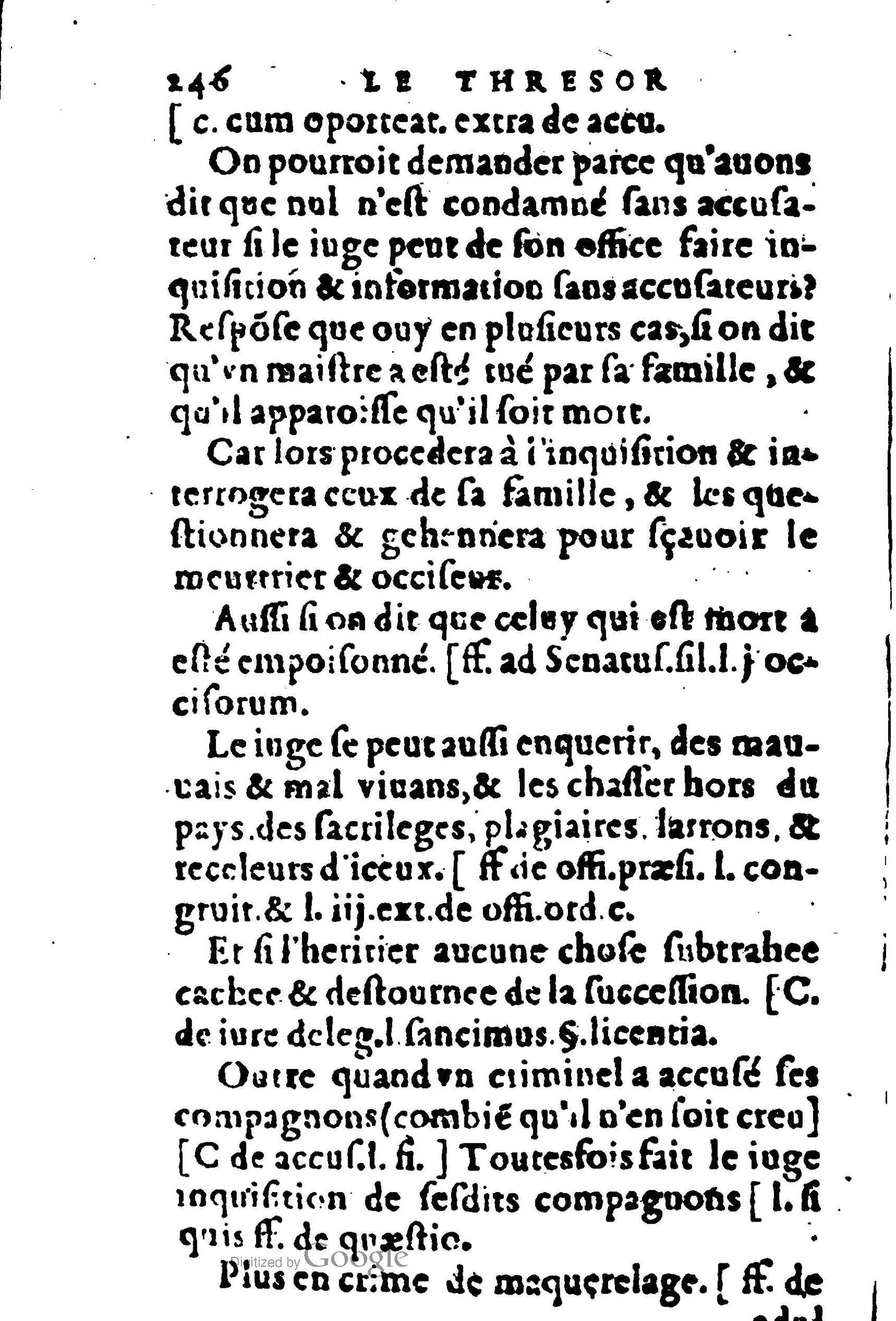 1605 - Pierre Rigaud - Trésor de pratique pour les juges - BM Lyon 1605 - Pierre Rigaud - Trésor de pratique pour les juges - BM Lyon