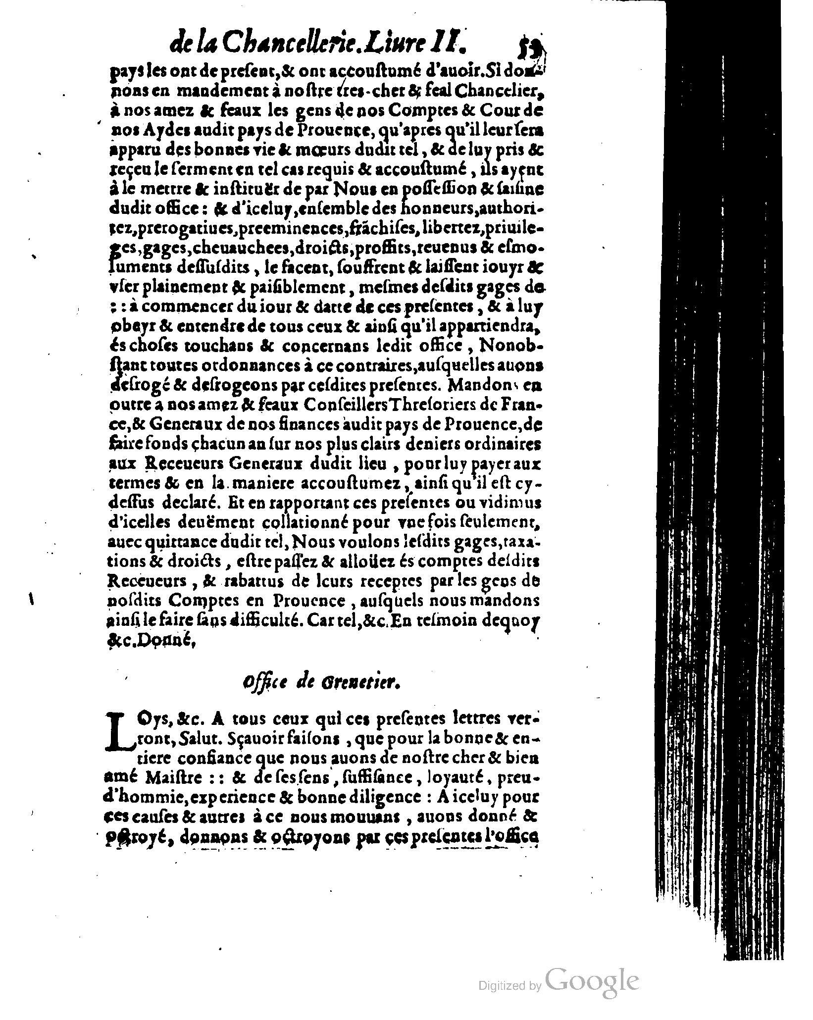 1614 - Jean Richer - Trésor du nouveau style et protocole de la chancellerie de France - BSB Munich