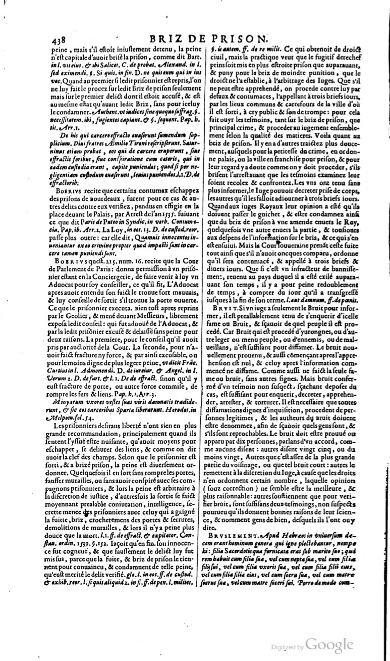 1629 - Veuve Nicolas Buon - Trésor du droit français (29620 T. 1) - BM Lyon