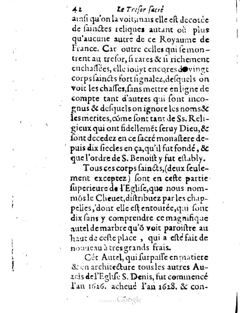 1636 - Jean Billaine - Trésor sacré ou inventaire des saintes reliques - British Library